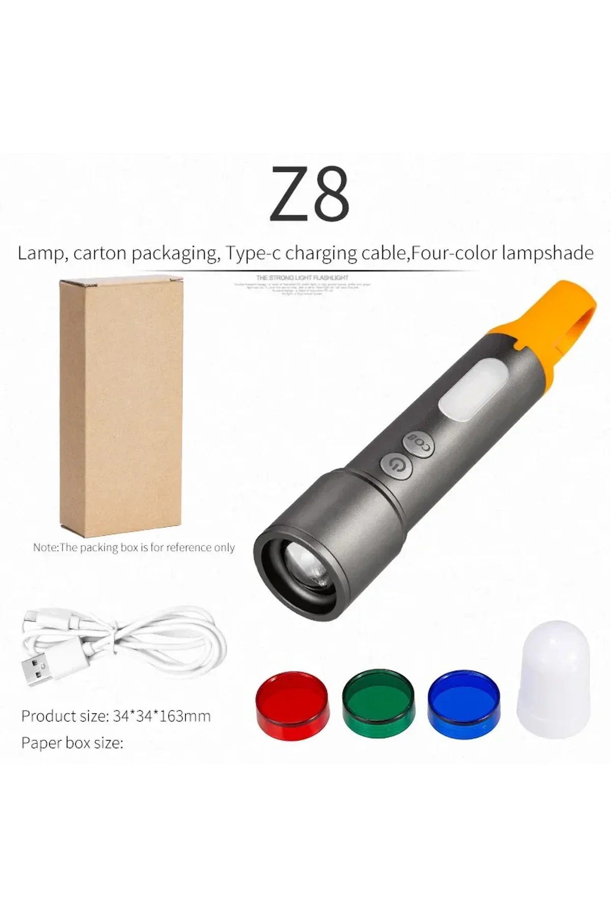 El Feneri X723 Cb-X723 Taktik Feneri Askeri Meşale (4741) - Just Cheap Store Görsel 5