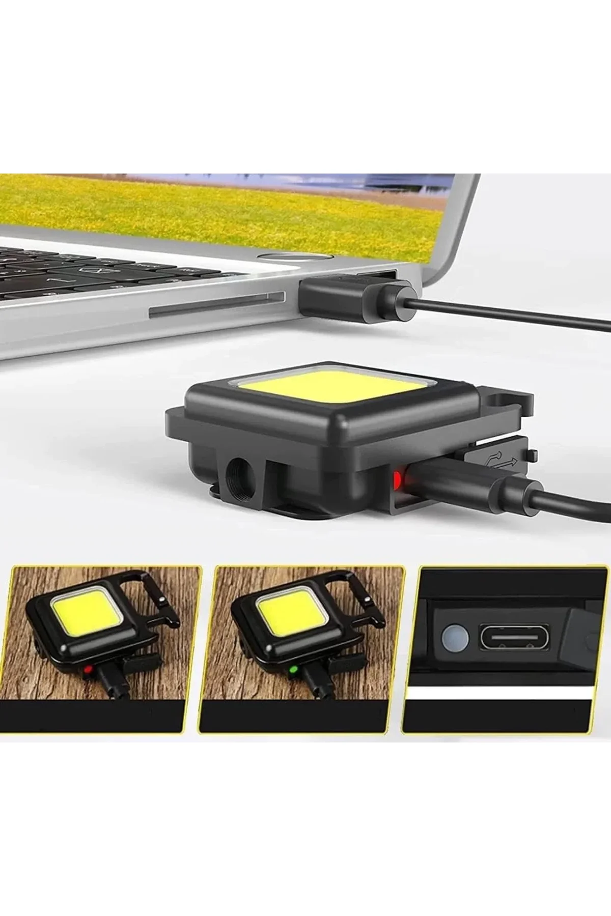 Mini Taşınabilir Led Çok Fonksiyonlu Fener (4741) - Just Cheap Store Görsel 2