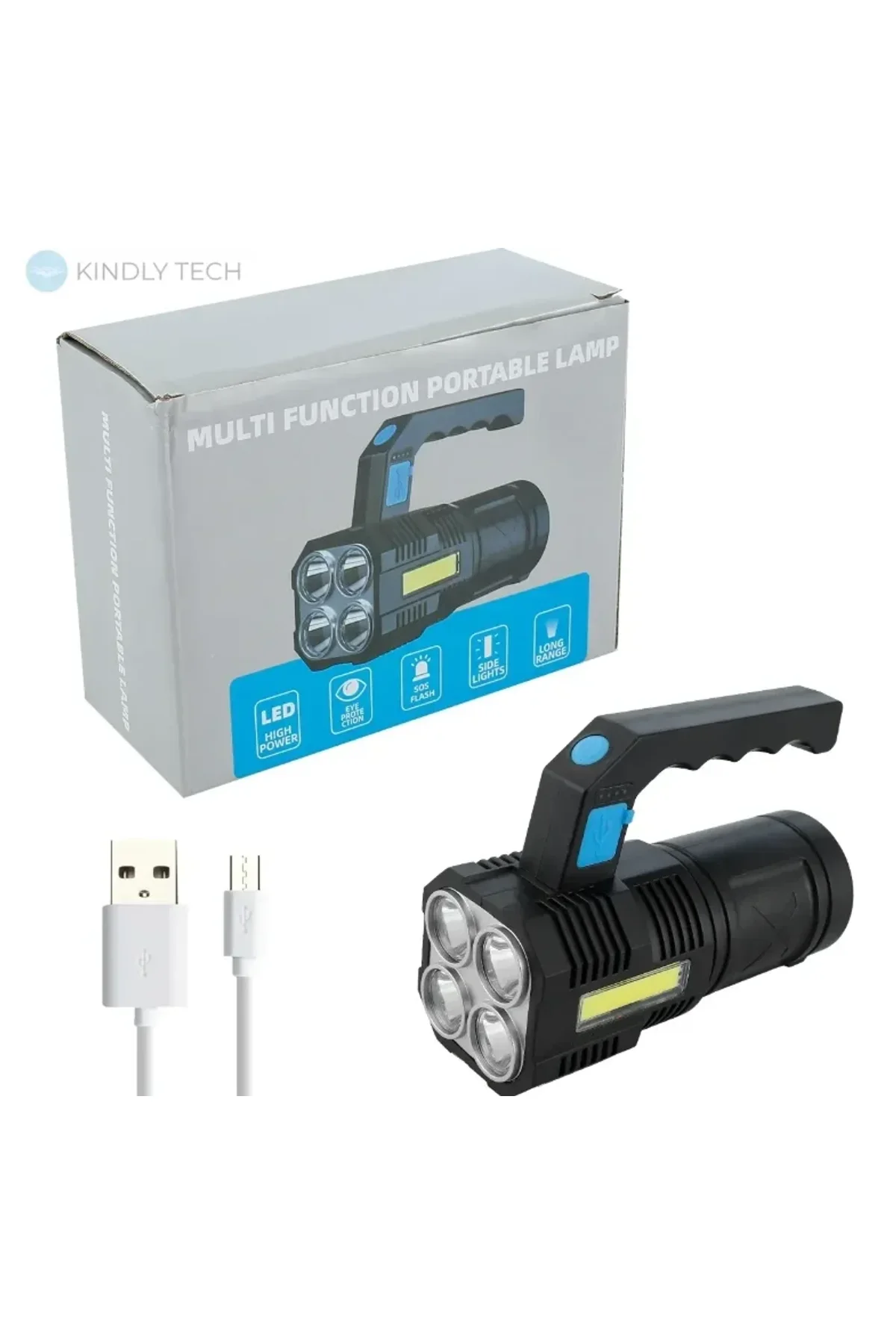 El Feneri Usb Şarjlı (4741) - Just Cheap Store Görsel 2