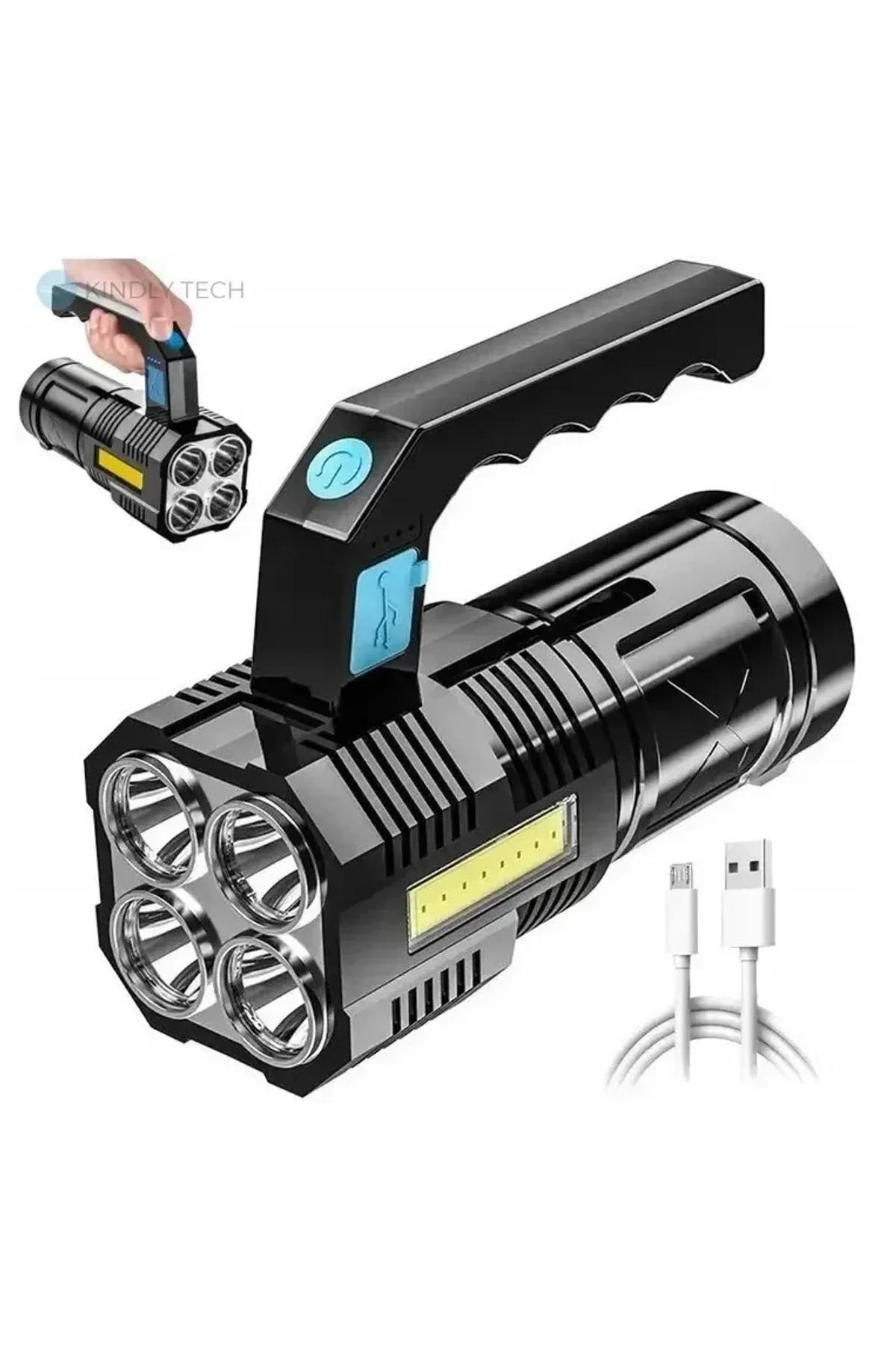 El Feneri Usb Şarjlı (4741) - Just Cheap Store Görsel 3