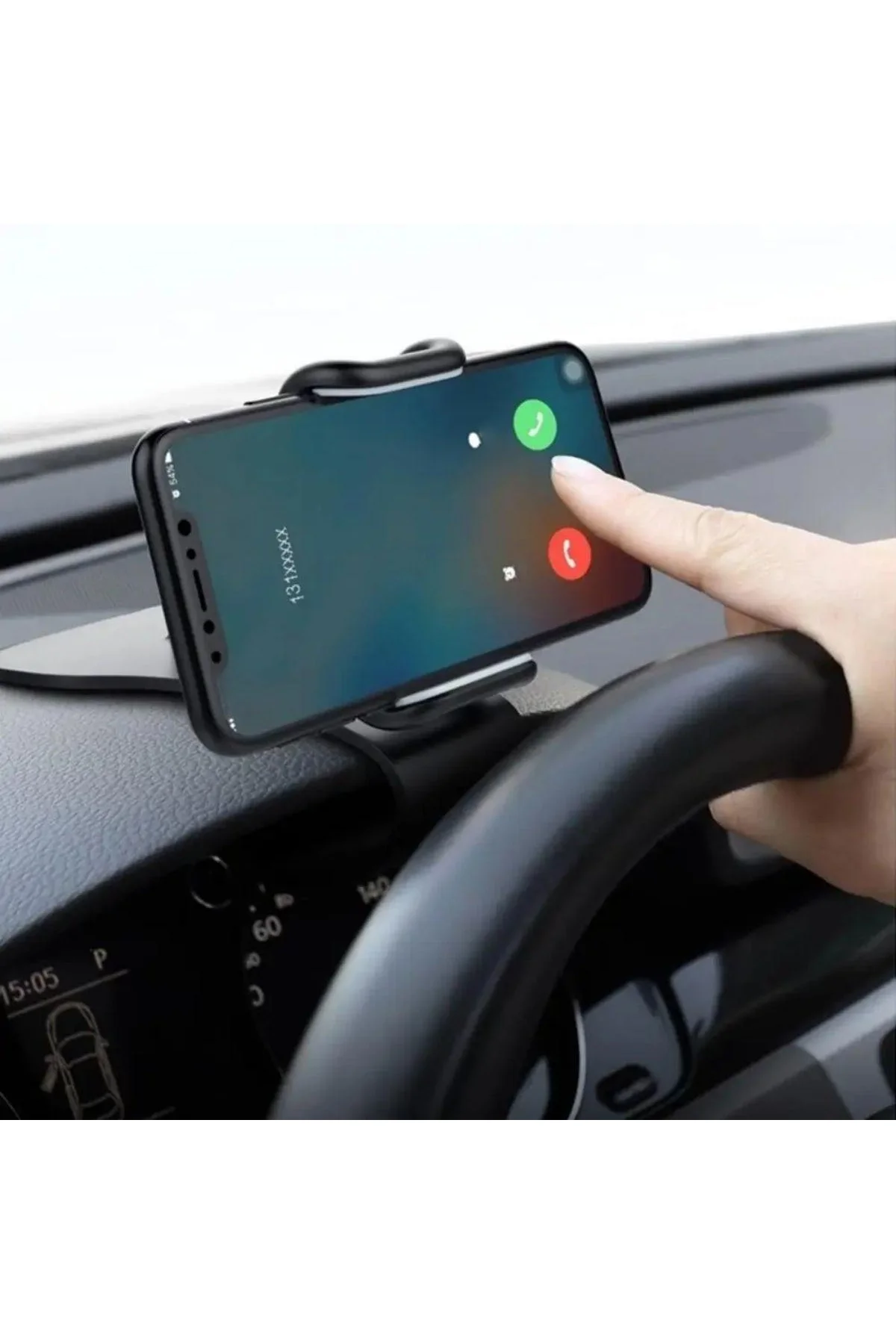 Araç İçi Konsola Takılan Döner Başlıklı Telefon Kıskacı Telefon Tutucu - Just Cheap Store Görsel 2