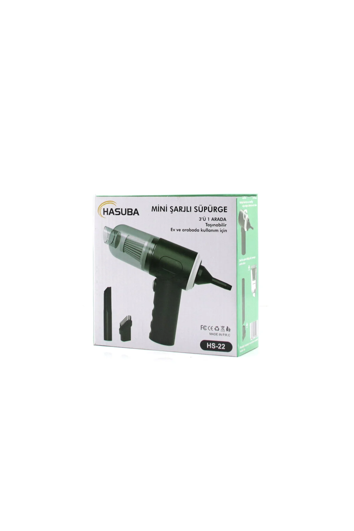 3İN1 ÇEKME - ÜFLEME OTO-ARAÇ - EV EL TİPİ SÜPÜRGE USB ŞARJLI MİNİ - TAŞINABİLİRİ HS-22 (4741) - Just Cheap Store Görsel 4
