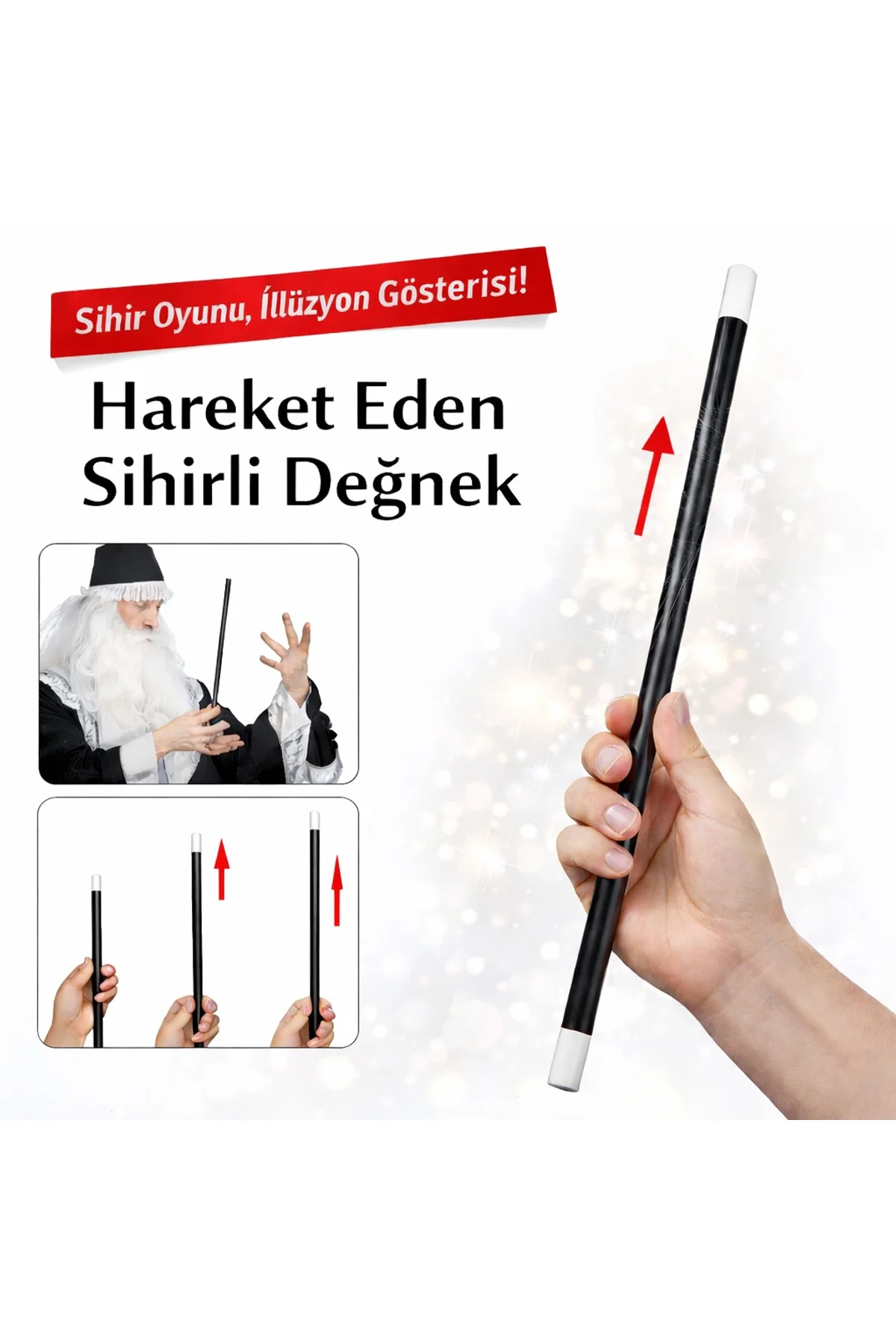Hareket Eden Sihirli Değnek Çubuk 24 cm (4741)