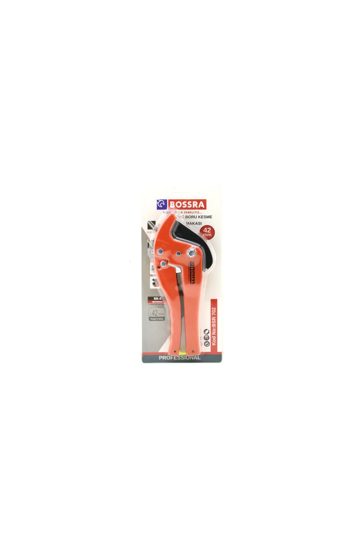 42MM TURUNCU PVC KESME BORU MAKASI (4741) - Just Cheap Store Görsel 3