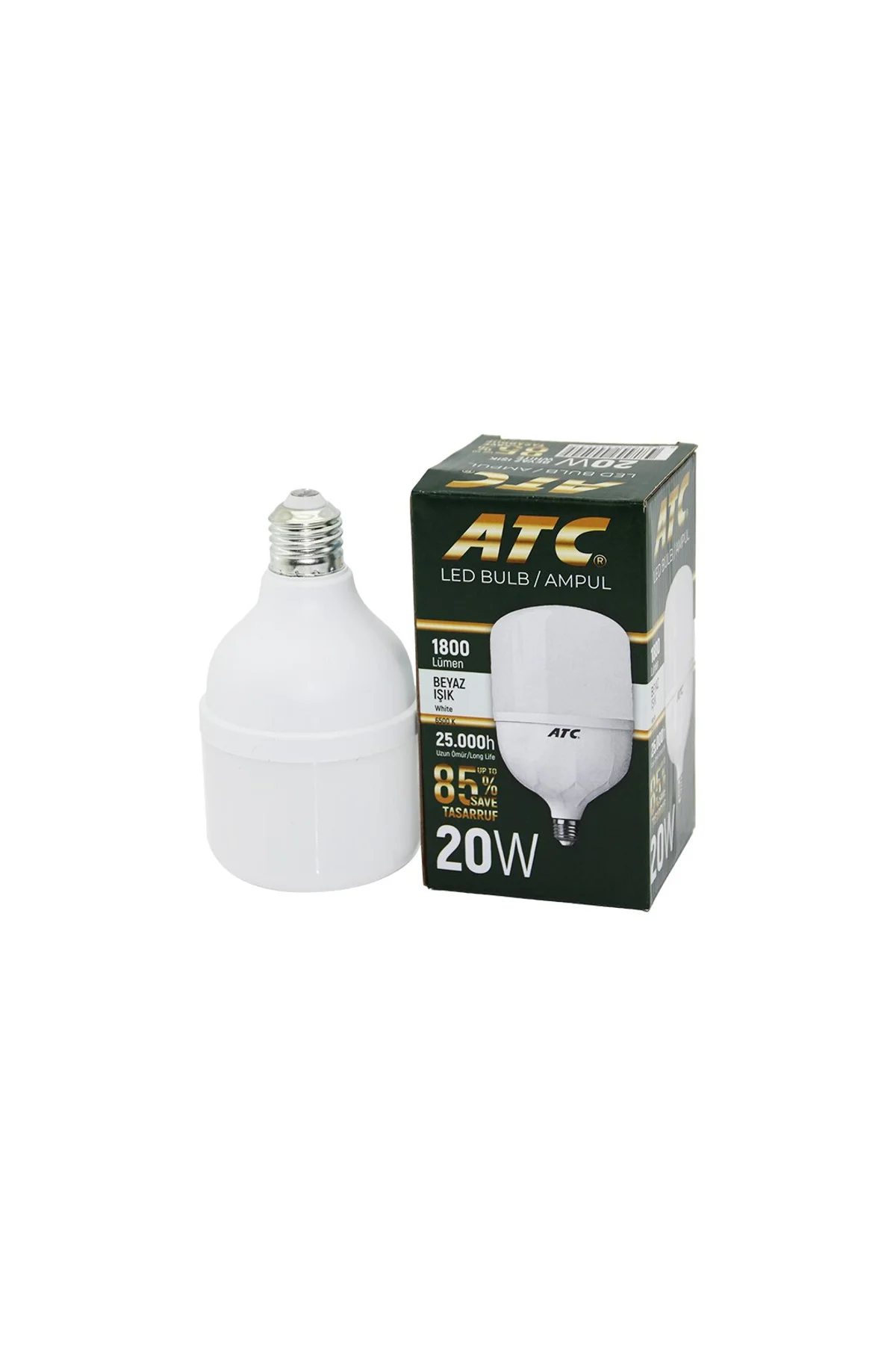 ATC-LW-20W 20W E27 TORCH LED BULB AMPUL BEYAZ 1800 LÜMEN - 25.000h