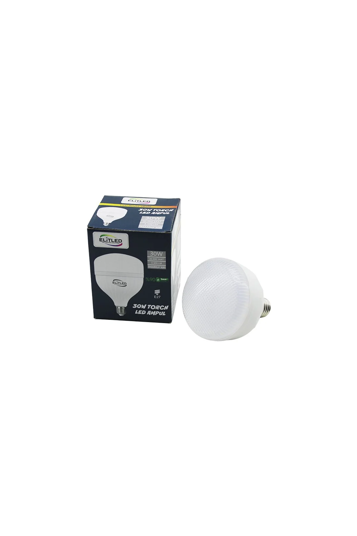 ELİTLED EL-02 12/30 30W TORCH LED BULB AMPUL BEYAZ - 6400K E27 3300 LÜMEN 20.000 SAAT ÖMÜR (4741)