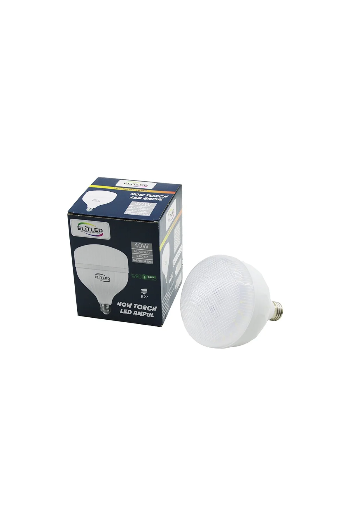 ELİTLED EL-02 12/24 40W TORCH LED BULB AMPUL BEYAZ - 6400K E27 4400 LÜMEN 20.000 SAAT ÖMÜR (4741)
