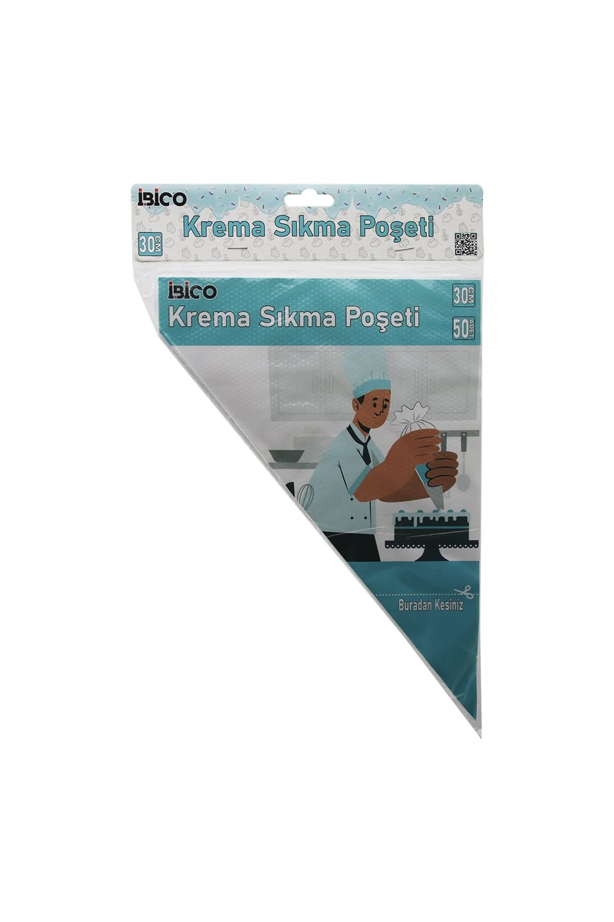 NAYLON 30CM 50PCS KREMA SIKMA POŞETİ TORBASI (4741)