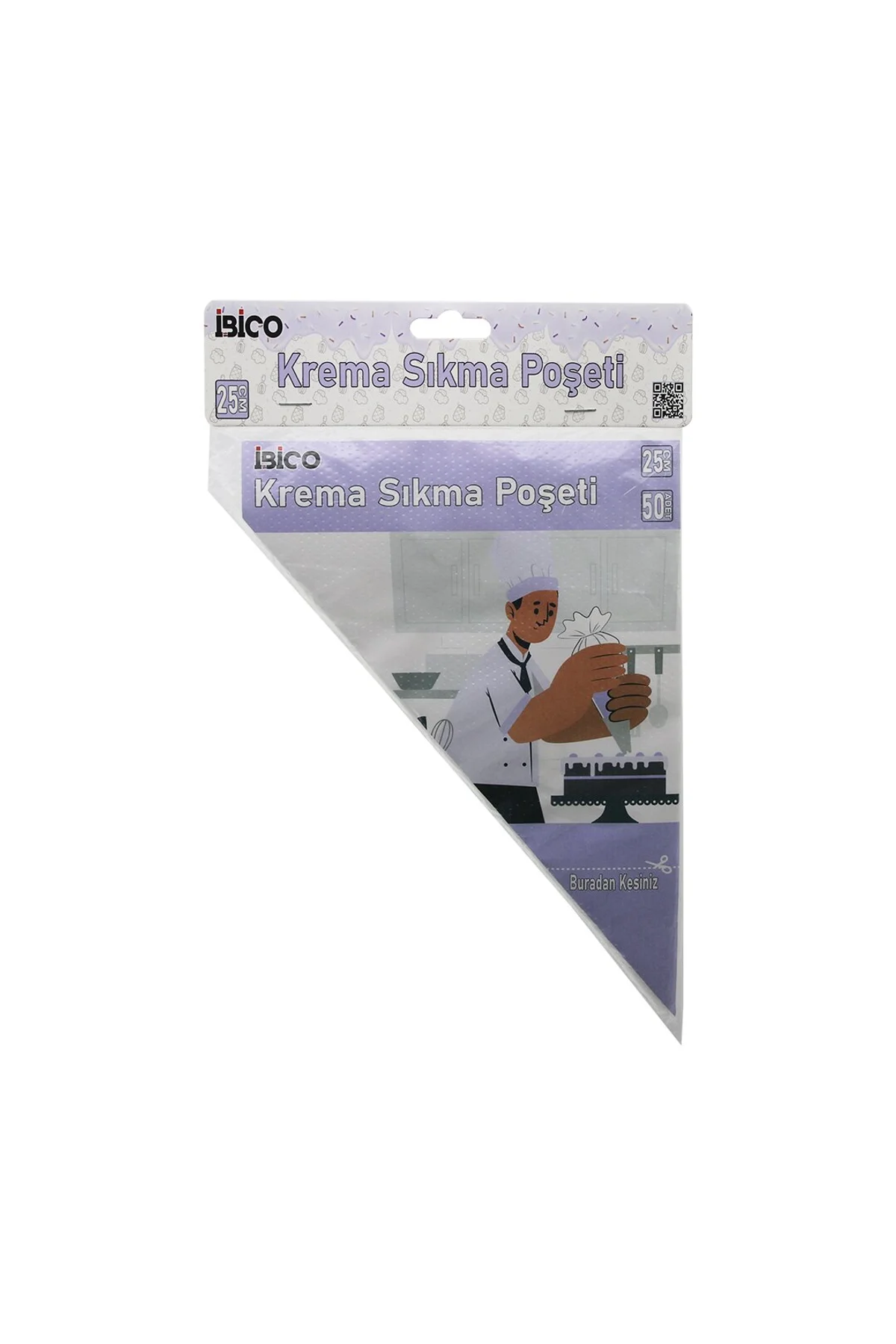 NAYLON 25CM 50PCS KREMA SIKMA POŞETİ TORBASI (4741)