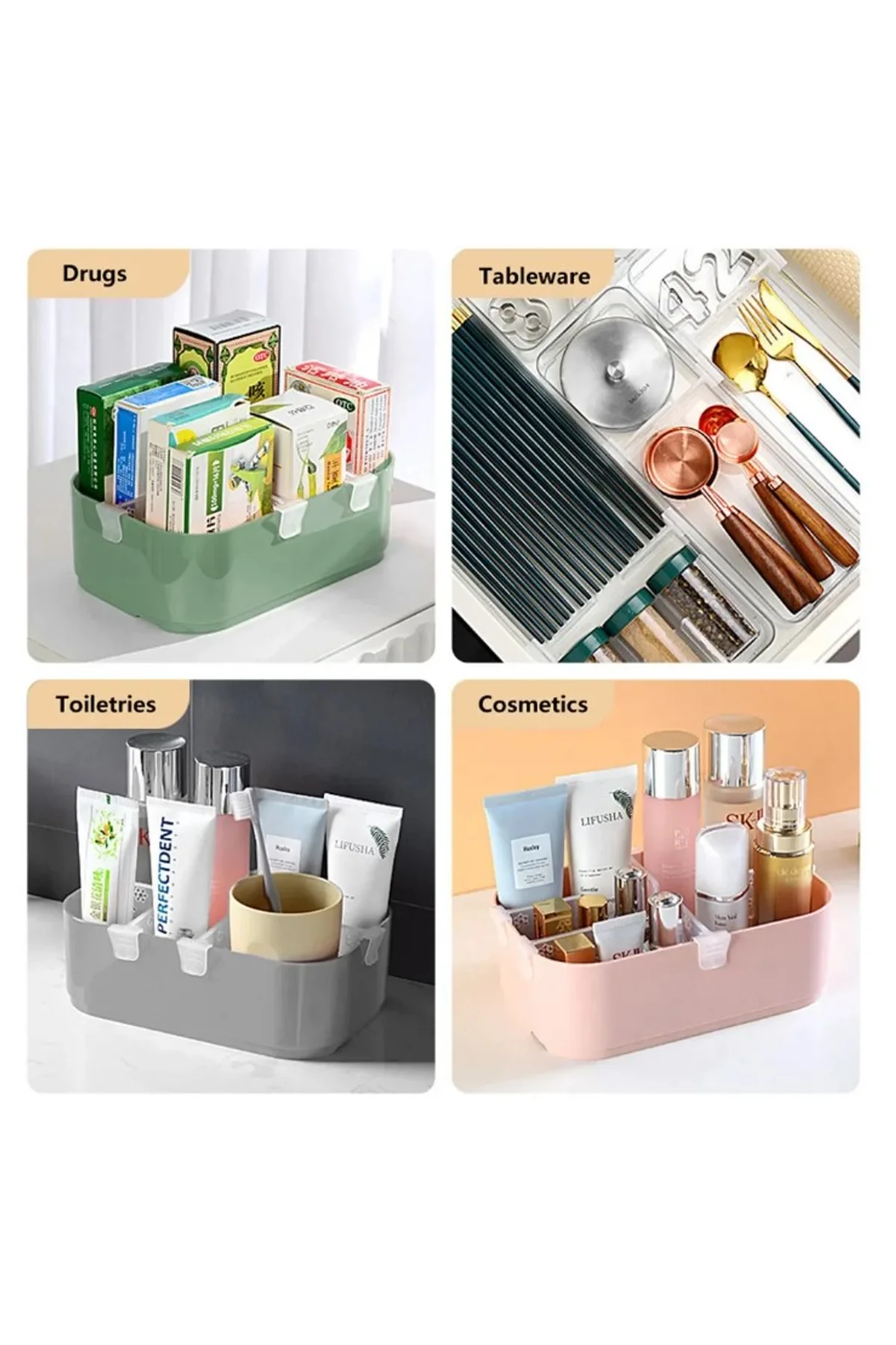 Çok Amaçlı Buzdolabı Raf Ayırıcı 10 Adet (4741) - Just Cheap Store Görsel 3