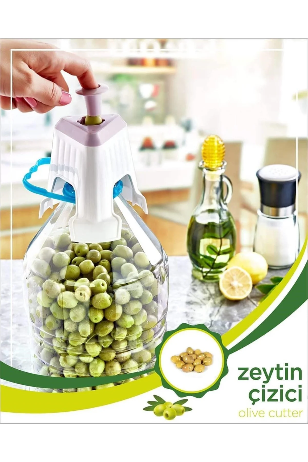 Kolay Zeytin Dilme Çizme Aparatı Pratik Kolay Zeytin Çizici Alet (4741)