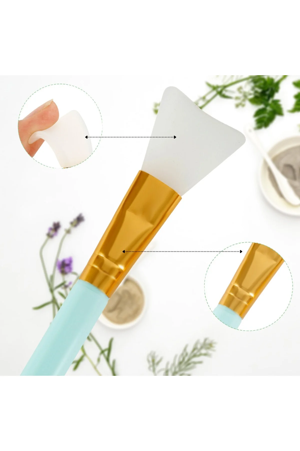 2li Silikon Temizlemesi Kolay Kullanılabilen Yüz Cilt Bakımı Maske Ve Krem Spatulası (4741) - Just Cheap Store Görsel 4