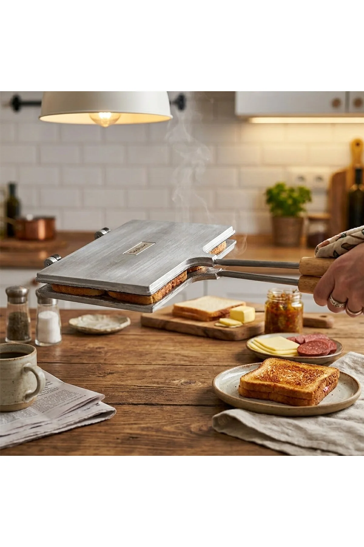 GRANİT EL TOST MAKİNESİ (4741) - Just Cheap Store Görsel 3