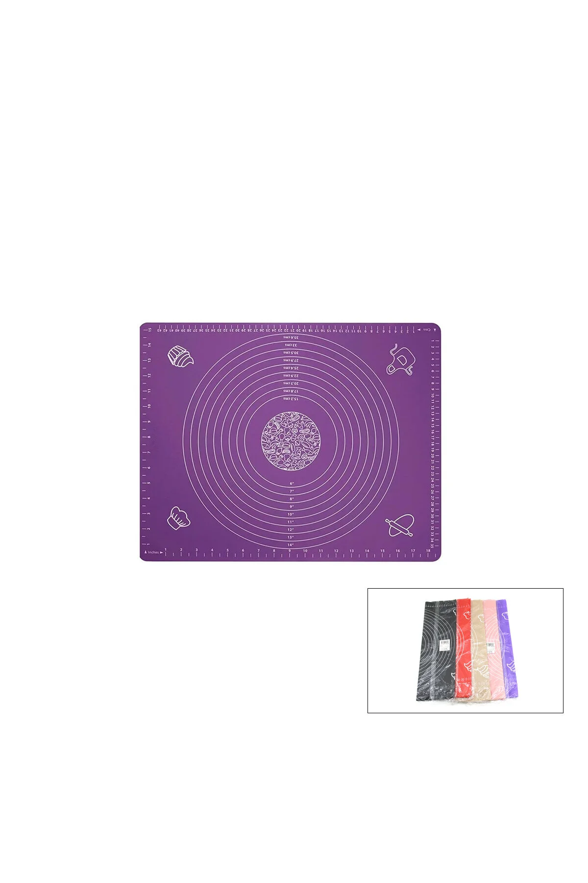 DİKDÖRTGEN 45X65CM RENKLİ SİLİKON HAMUR MATI ÖLÇEK ÇİZİMLİ 220GR HERHANGİ BİR RENK GÖNDERİLİR (4741)