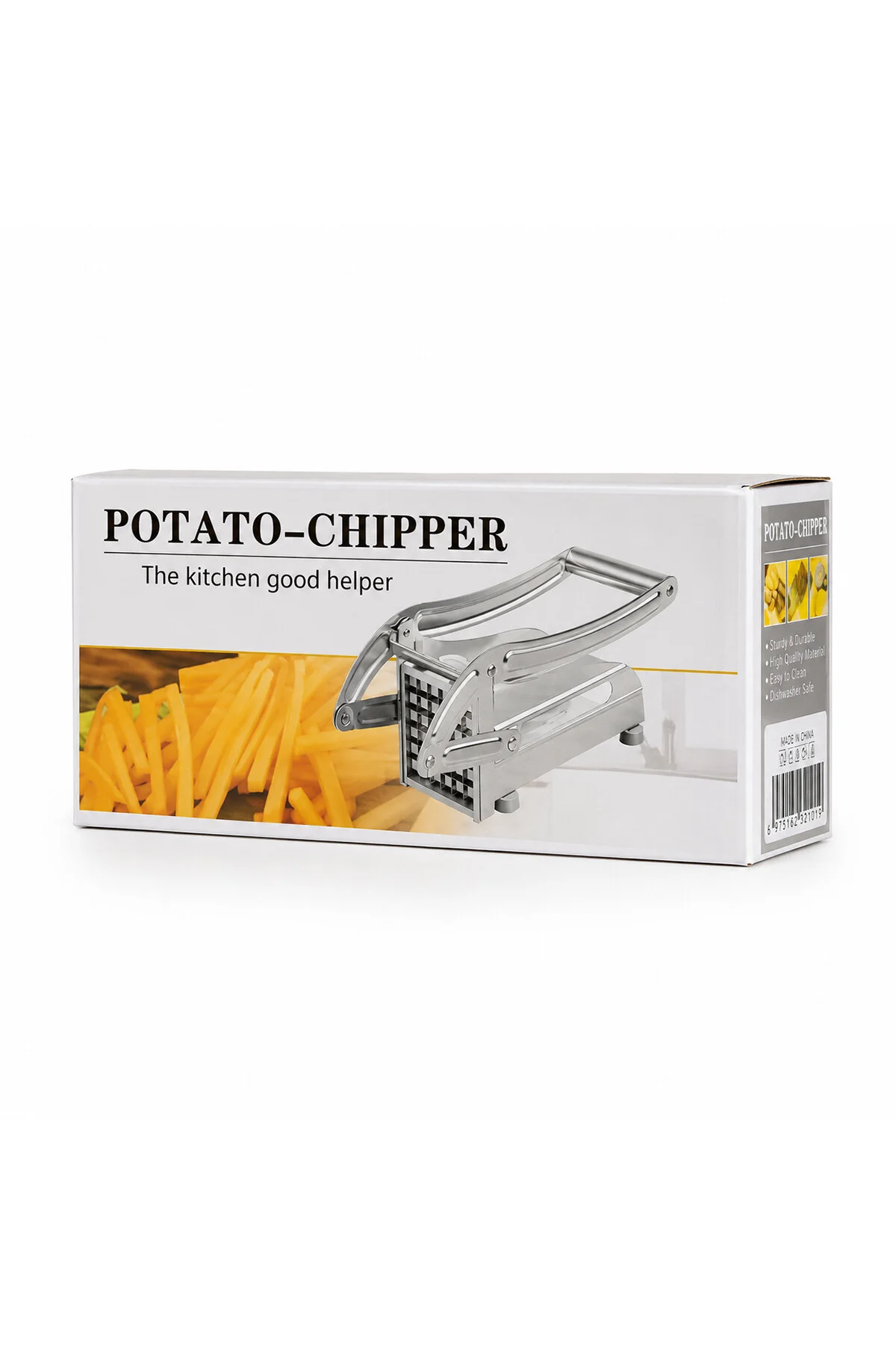 PATATO-CHIPPER MANUEL PATATES - SEBZE DİLİMLEME MAKİNESİ KOMPLE METAL ÜSTTEN KOLLU (4741) - Just Cheap Store Görsel 3