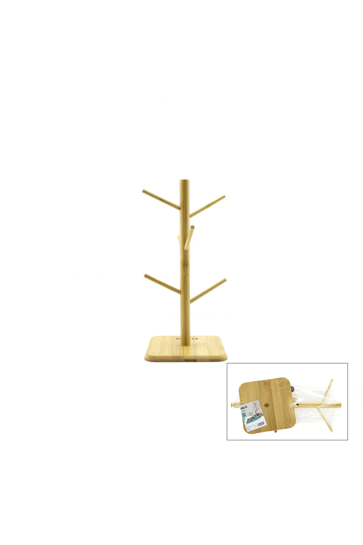 MİX ALTLIK =YUVARLAK - KARE BARDAK - FİNCAN ASACAK BAMBU - AHŞAP 35CM (4741) - Just Cheap Store Görsel 4