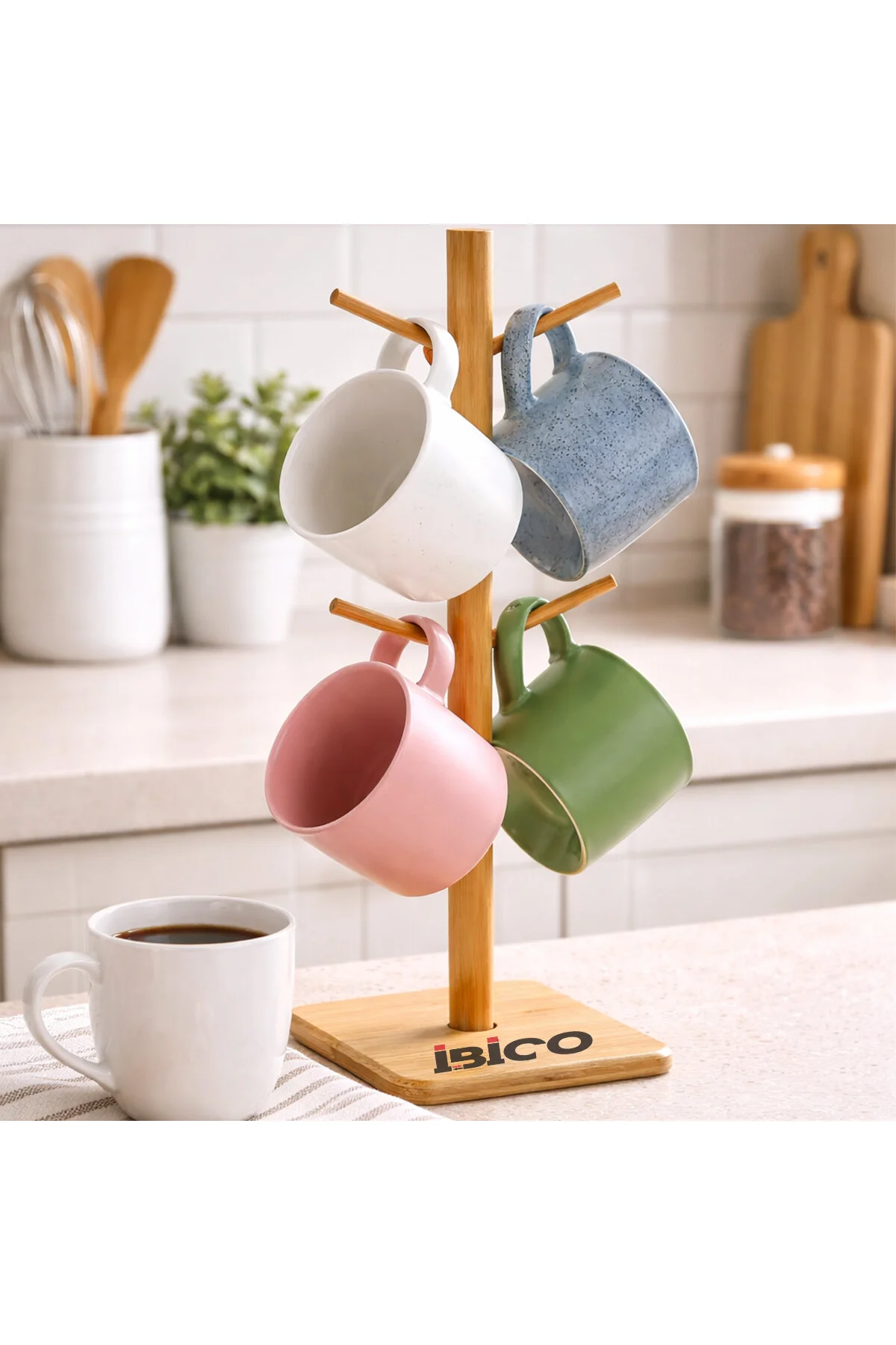 MİX ALTLIK =YUVARLAK - KARE BARDAK - FİNCAN ASACAK BAMBU - AHŞAP 35CM (4741) - Just Cheap Store Görsel 5