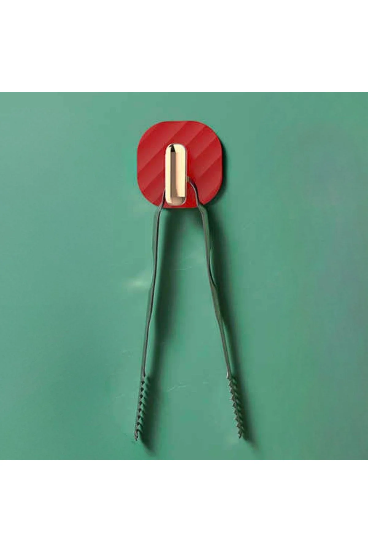 2li Yapışkanlı Retro Askılık Dolap Kapak Kulpu Kırmızı (4741) - Just Cheap Store Görsel 3