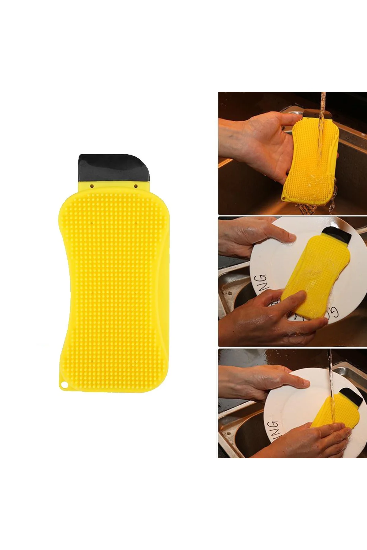Çok Fonksiyonlu Deterjan Hazneli Pratik Bulaşık Yıkama Fırçası (4741) - Just Cheap Store Görsel 2