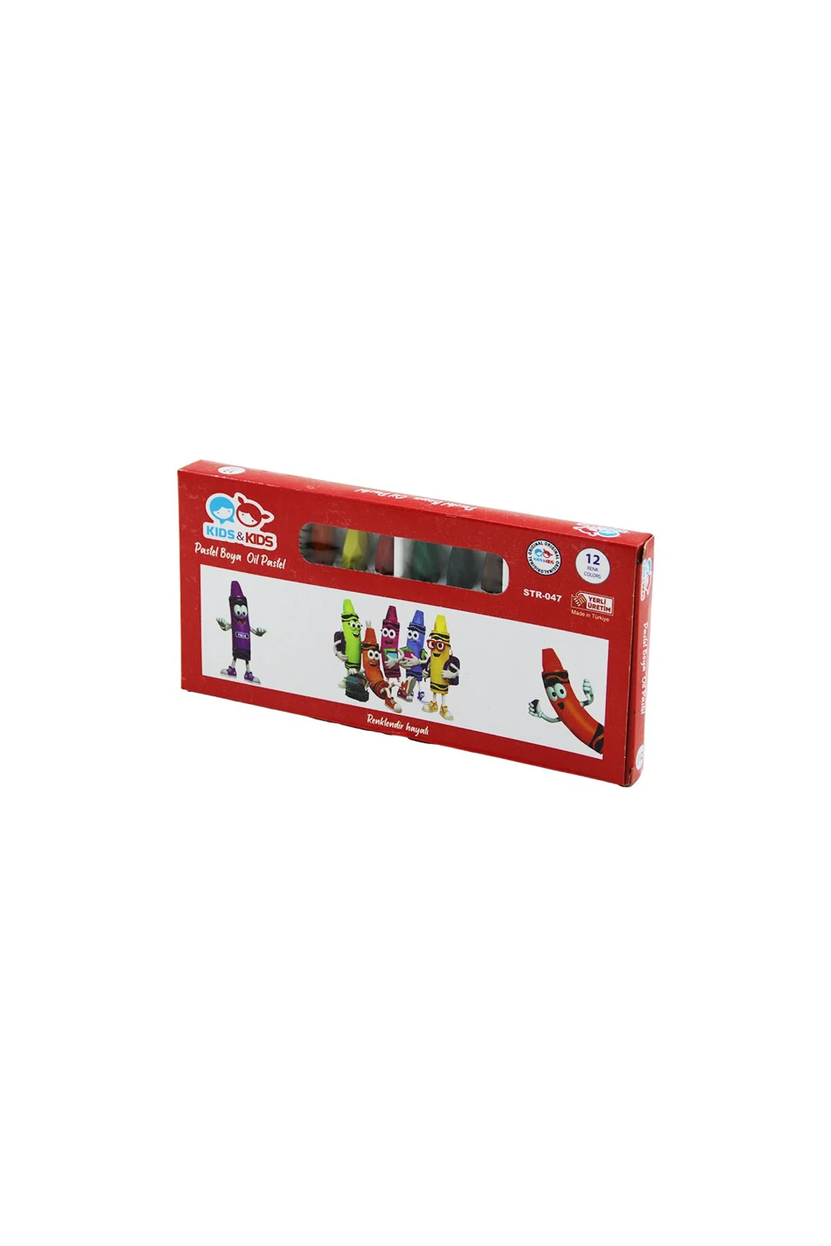 KIDS - KIDS STR-47 12PCS = 12 RENK PASTEL BOYA (4741)