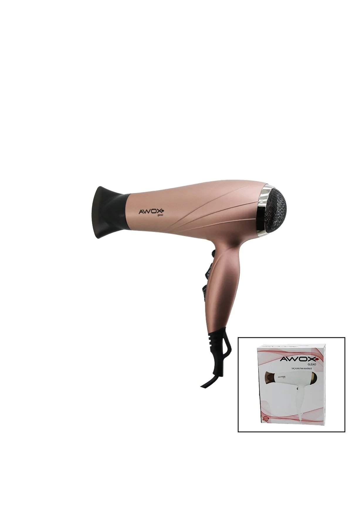 AWOX GLEAO ROSE-GOLD SAÇ KURUTMA - FÖN MAKİNESİ SOĞUK ÜFLEME 2 KADEME FAN - 3 KADEME SICAKLIK 2000W