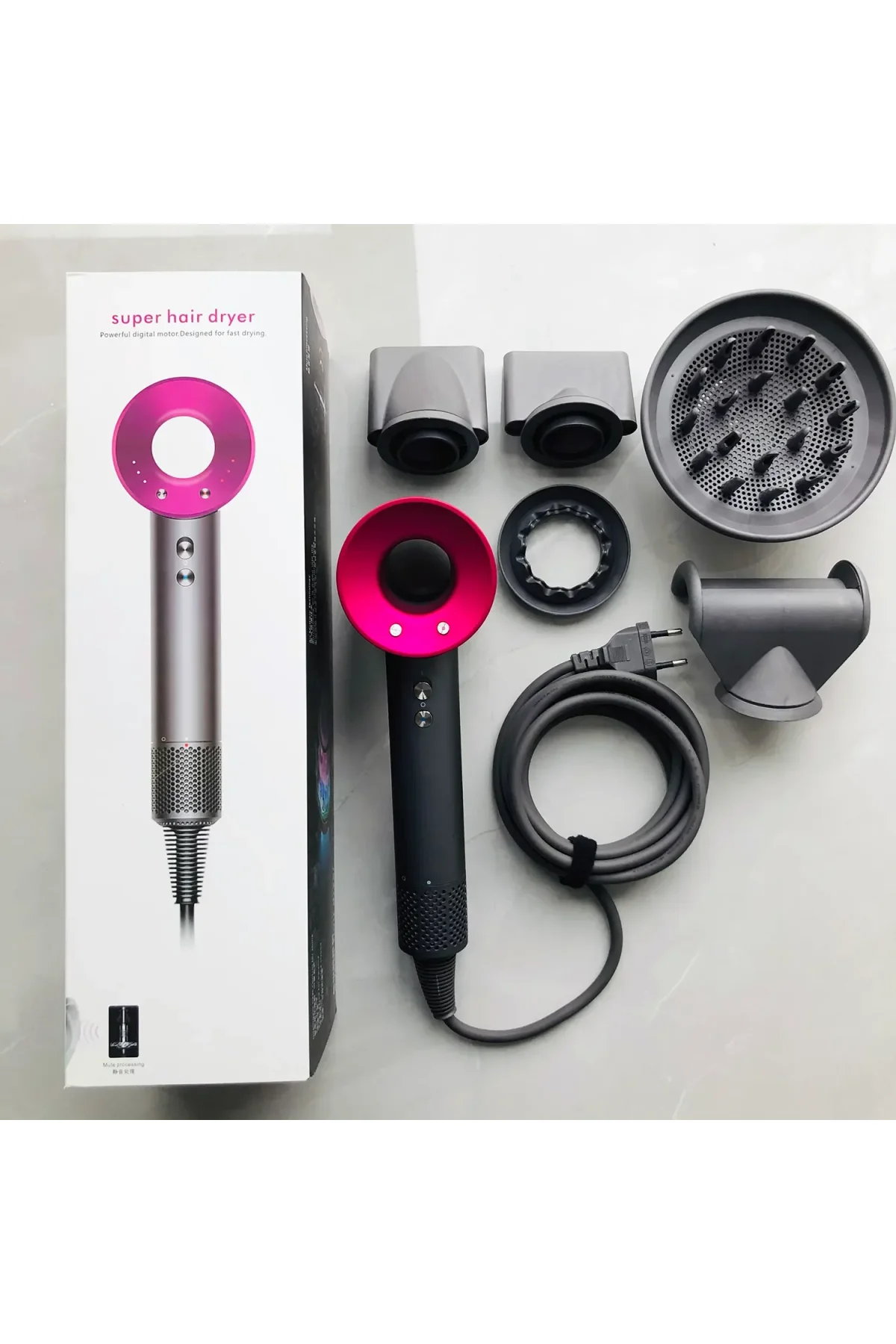 5 In 1 Profesyonel Saç Şekillendirici Fırça Taraklı Kurutma Fön Makinesi 1000 Watt (4741) - Just Cheap Store Görsel 2