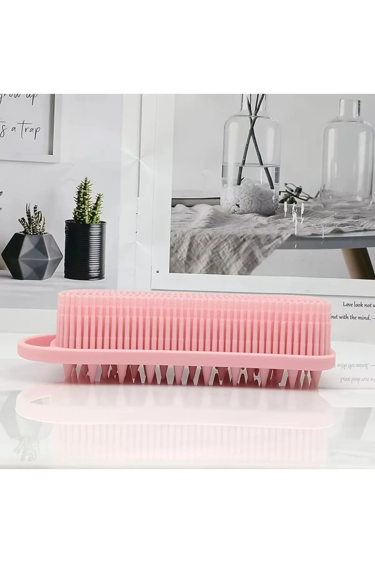 Kendiliğinden Askılı Peeling ve Masaj Etkili Silikon Banyo Vücut Fırçası - Just Cheap Store Görsel 4