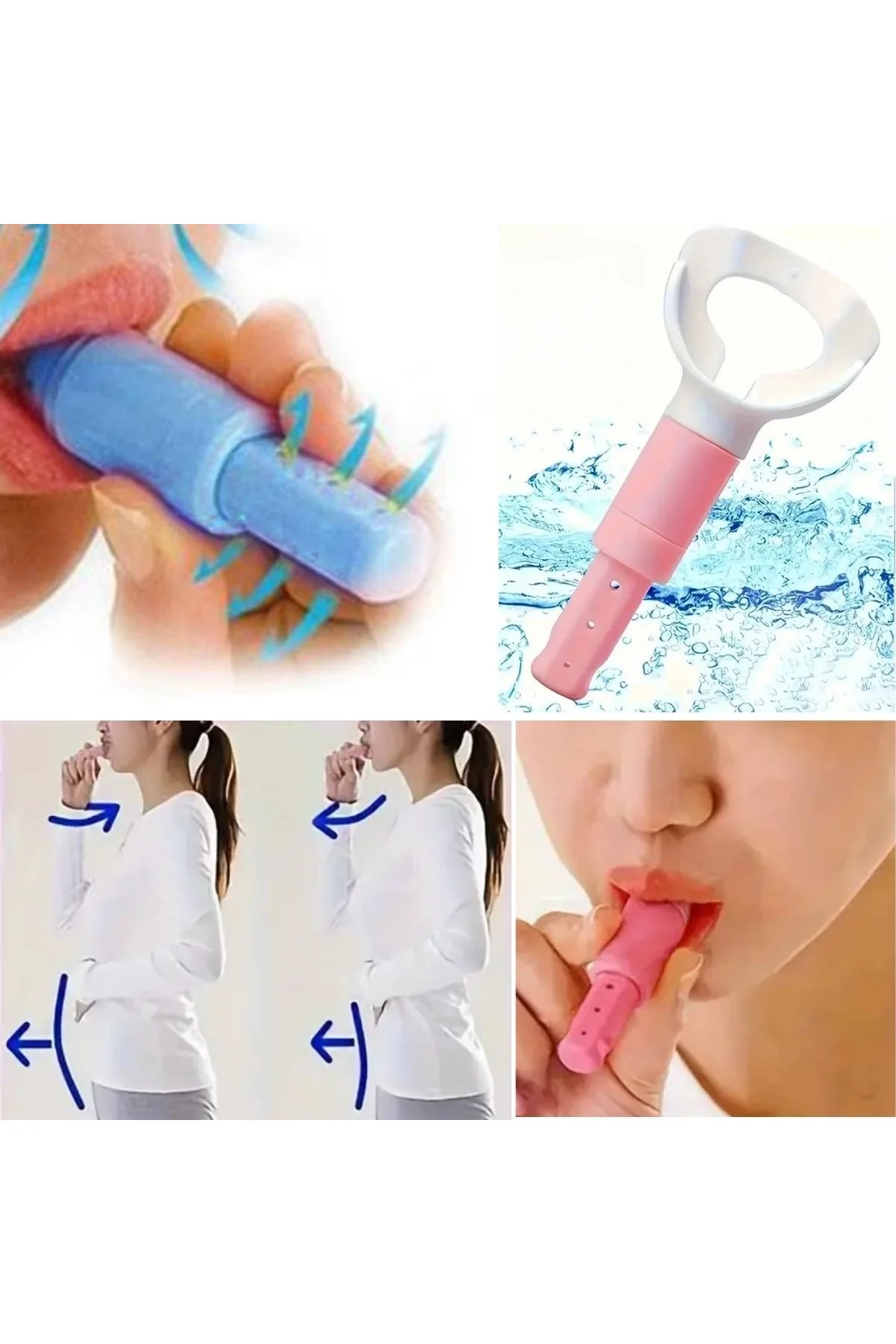 Taşınabilir Karın Kası Çalıştırıcı Solunum Egzersiz Eğitmeni Nefes Egzersiz Aparatı - Just Cheap Store Görsel 5