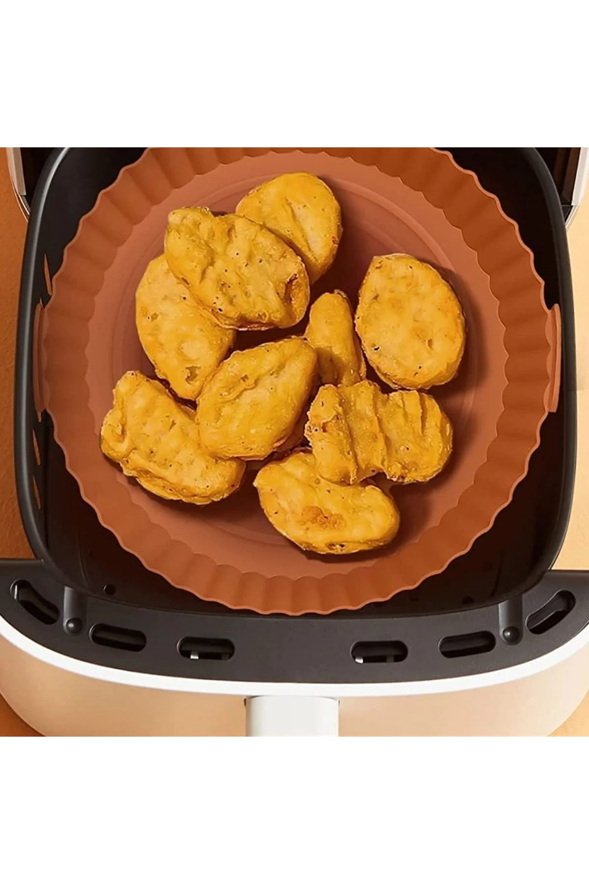 Renkli Isıya Dayanıklı Yıkanılabilir Silikon Fırın Ve Airfryer Yuvarlak Model Pişirme Matı 20 Cm (47 - Just Cheap Store Görsel 2