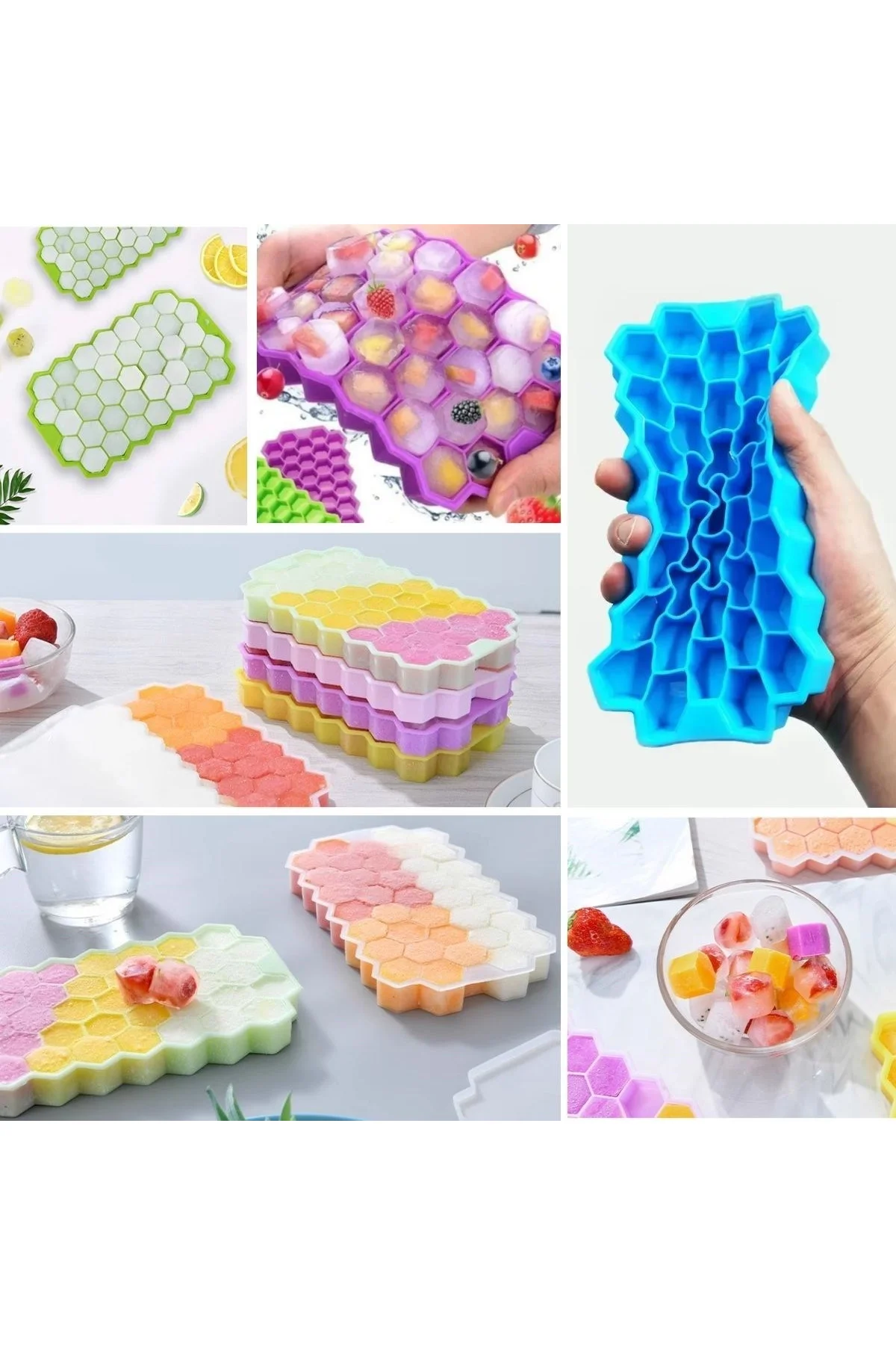 37 Bölmeli Slikon Petek Şeklinde Buz Kalıbı (4741) - Just Cheap Store Görsel 4