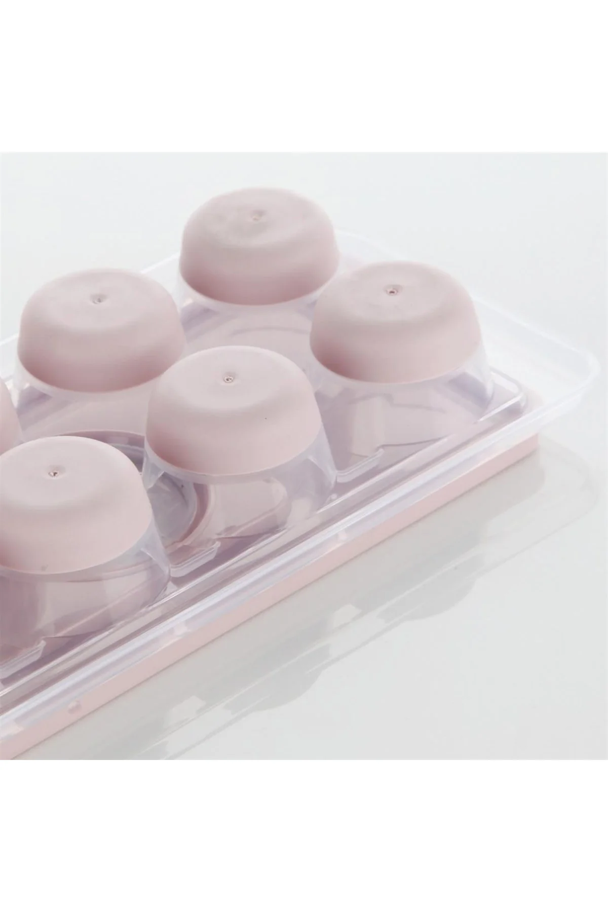 12li Kapaklı Yapışmaz Silikon Tabanlı Plastik Küp Buz Kalıbı (4741) - Just Cheap Store Görsel 2