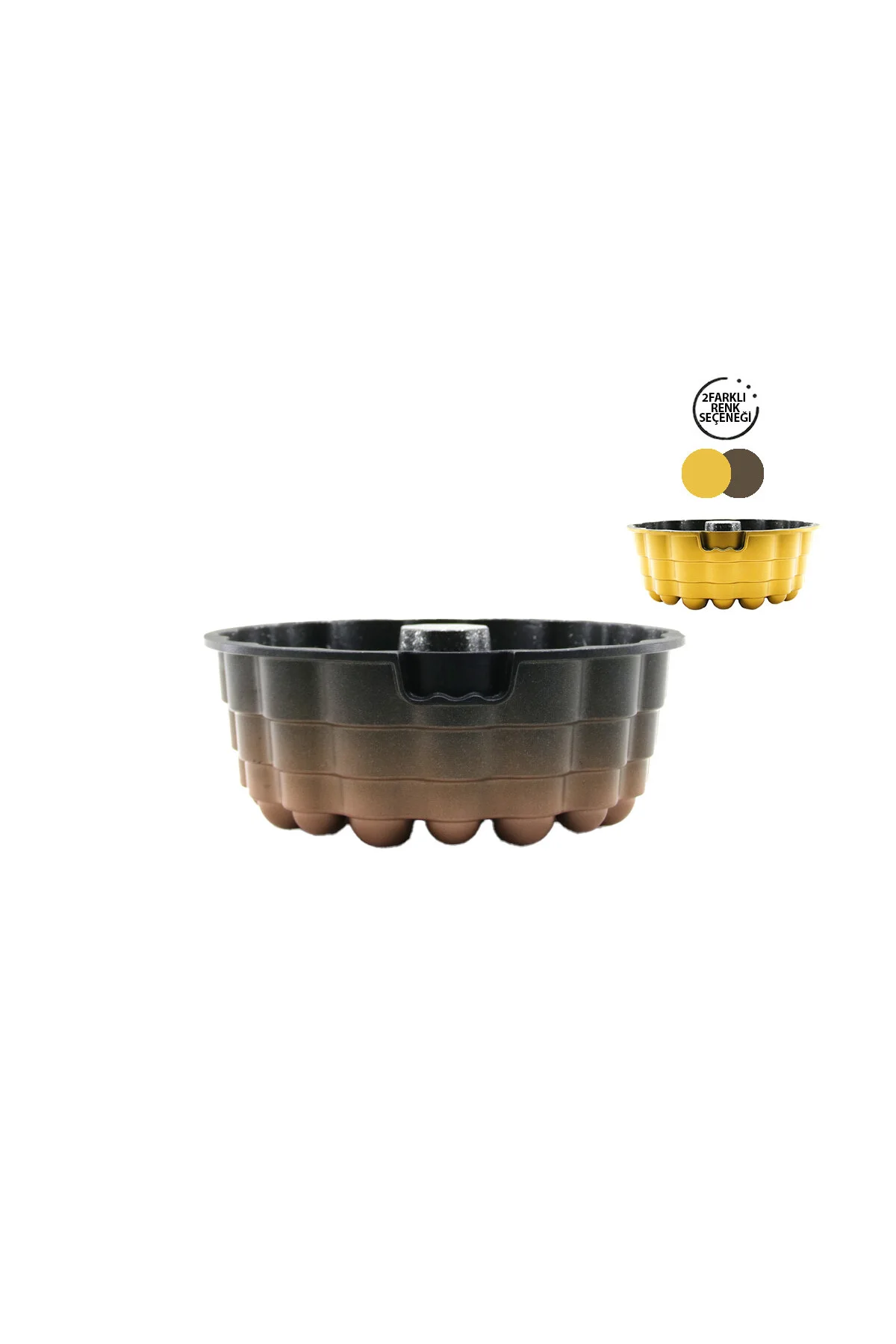 DÖKÜM GÖBEKLİ KEK KALIP ATOM ÇAP: 26CM - DERİNLİK: 8CM (4741)