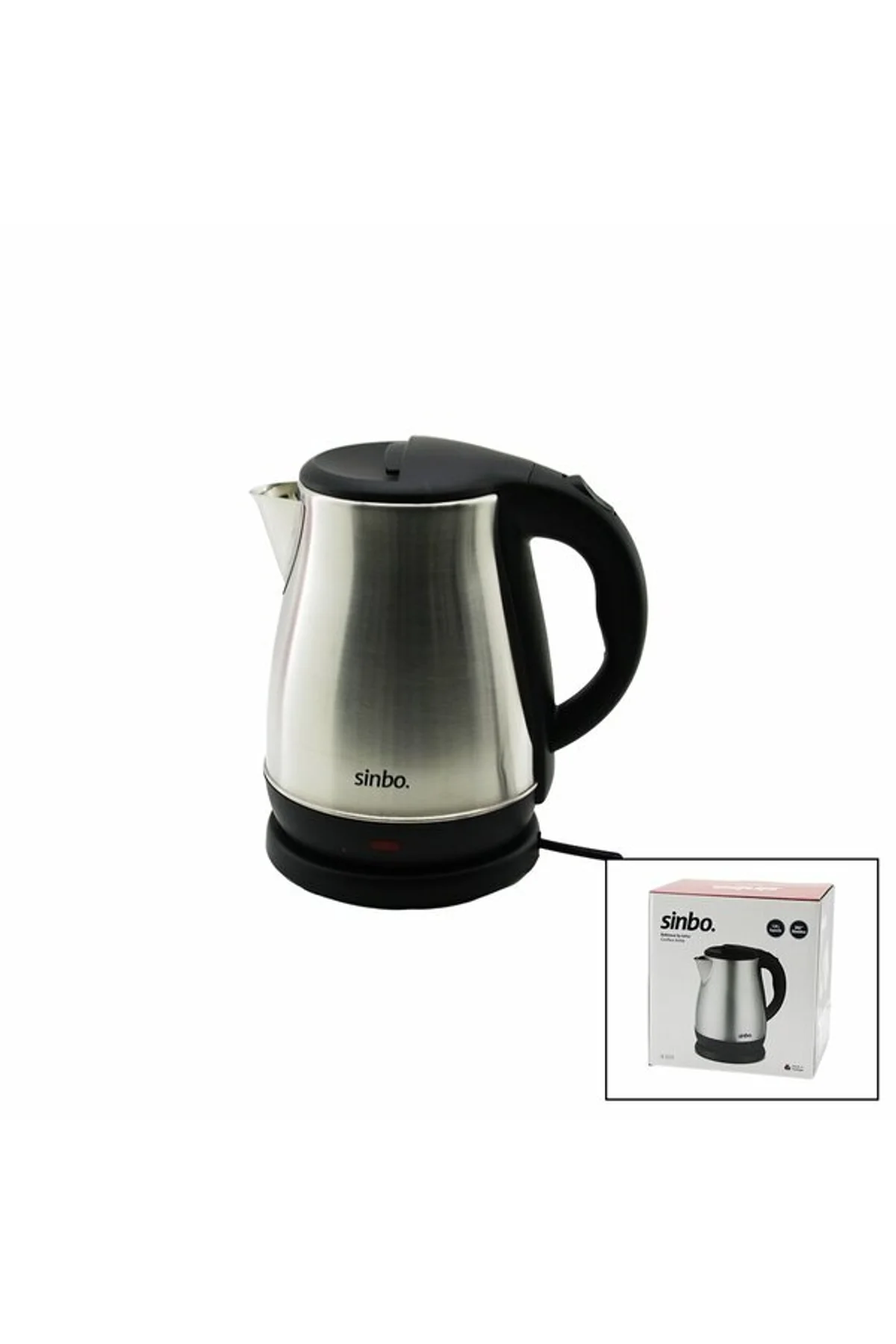 ÇELİK KETTLE SU ISITICISI KABLOSUZ KULLANIM 1.8LT 360° DÖNEBİLME OTOMATİK KAPANMA SK-8028 (4741)