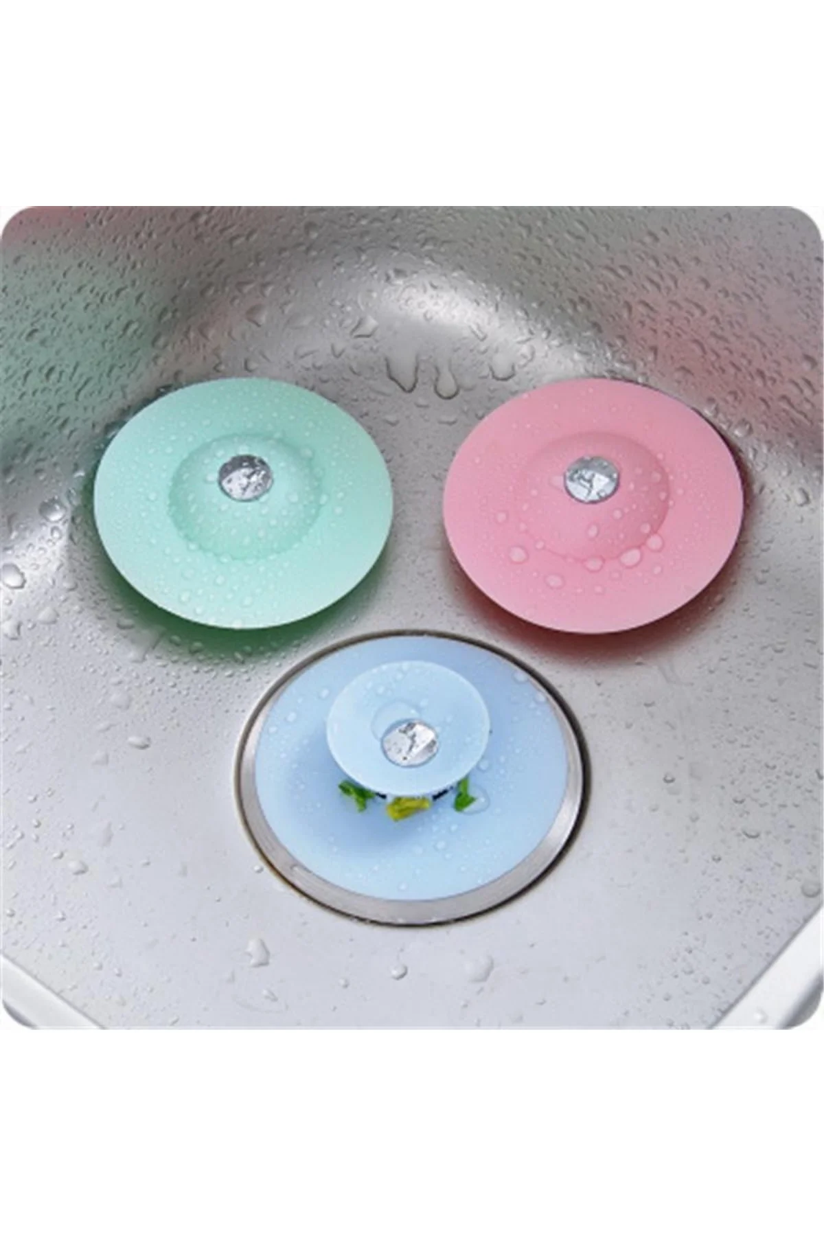Silikon Malzeme Banyo Mutfak Gider Evye Lavabo İçine Çöp Tıpası Kaydırmaz Süzgeç Çeşitleri Modelleri - Just Cheap Store Görsel 4