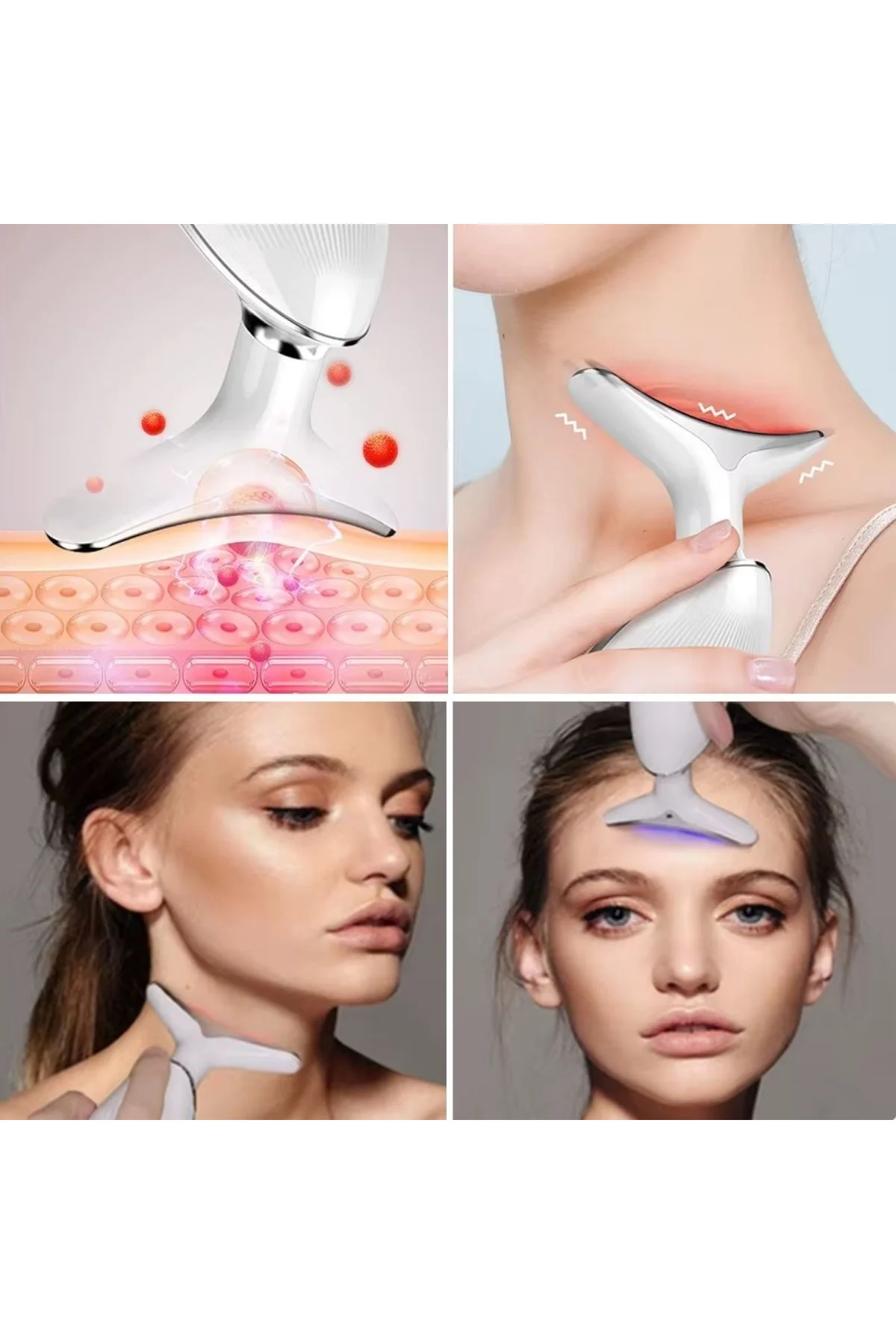 7 Farklı Işık Modlu Titreşimli Boyun Ve Yüz Ems Güzellik Cihazı (4741) - Just Cheap Store Görsel 4