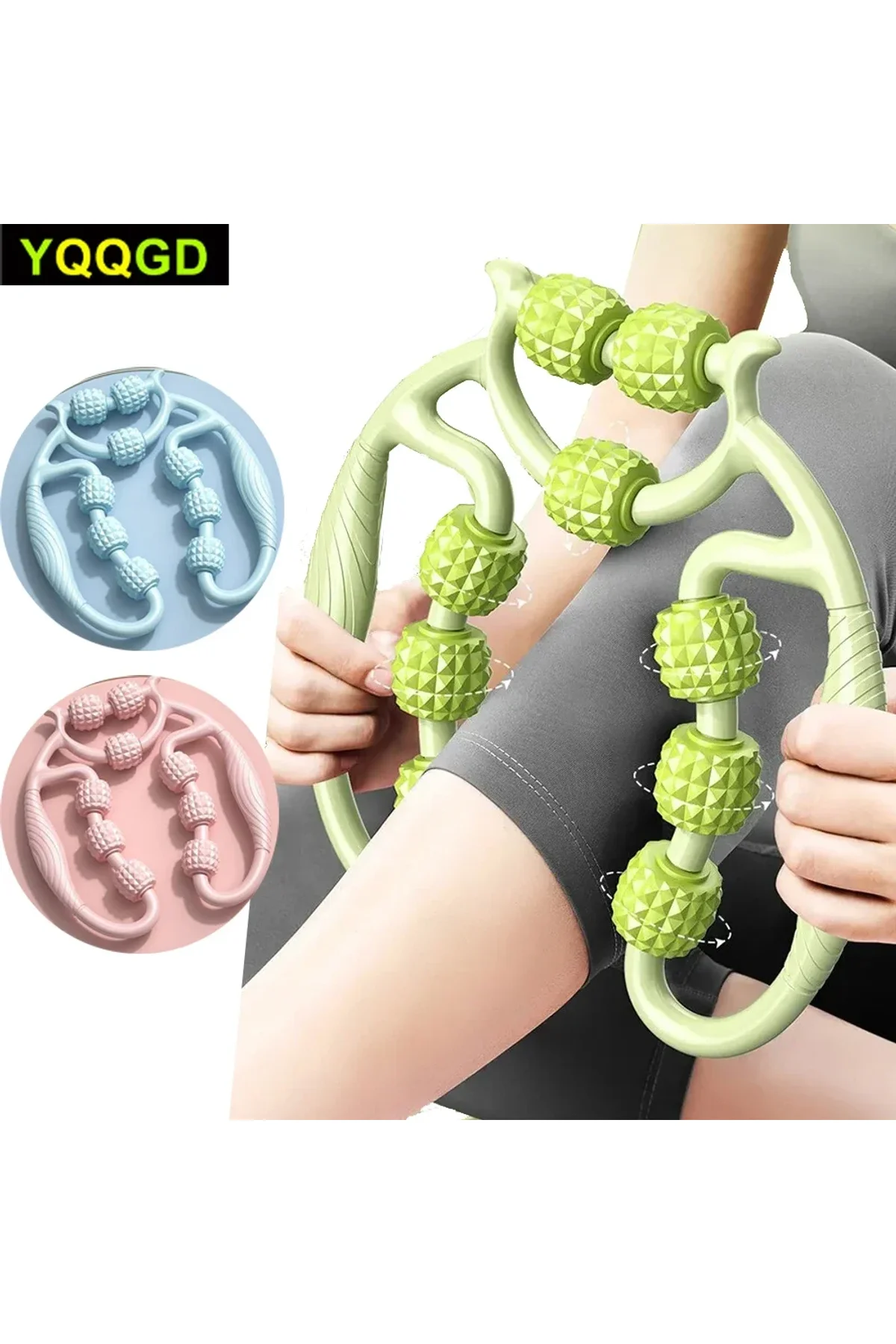 9 Tekerlekli Yoga Fitness Silindiri (Roller) (4741) - Just Cheap Store Görsel 5