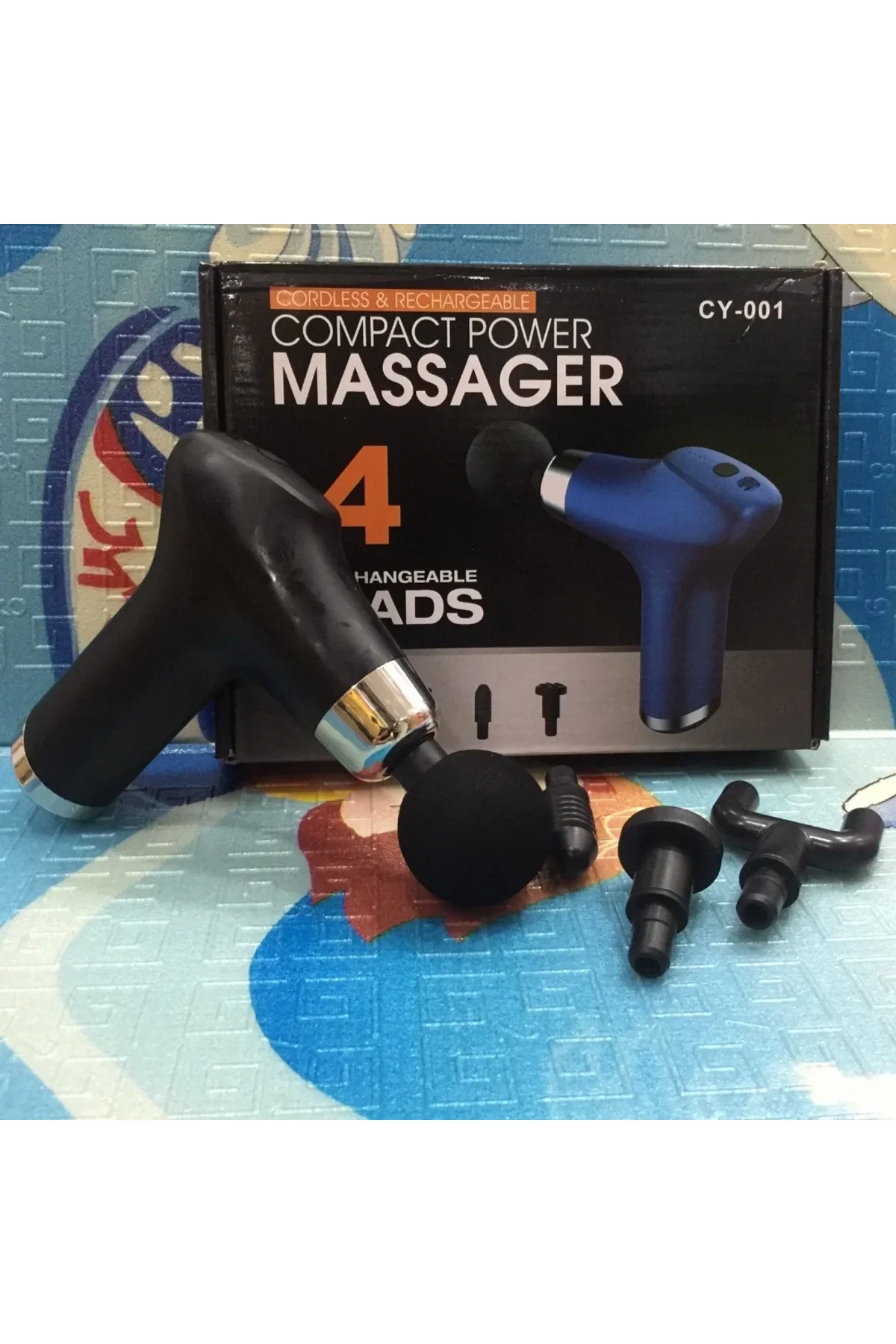 Şarj Edilebilir Küçük Yüz Tabancası Derin Doku Masaj Aleti - 6 Hız Ayarı (4741) - Just Cheap Store Görsel 3