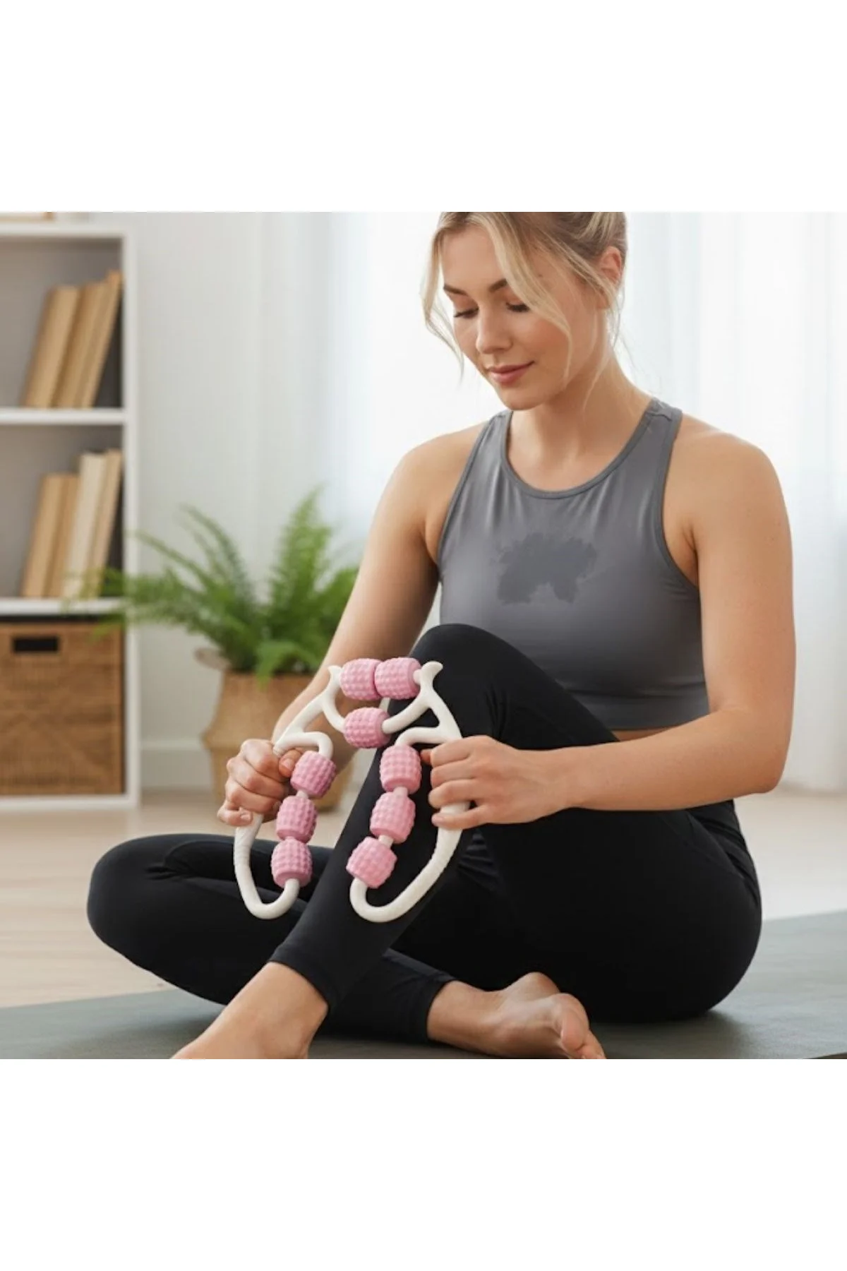9 Tekerlekli Lenfatik Masaj Roller – Selülit Giderici, Cilt Sıkılaştırıcı, Bacak Kol Sırt Masaj Alet - Just Cheap Store Görsel 2