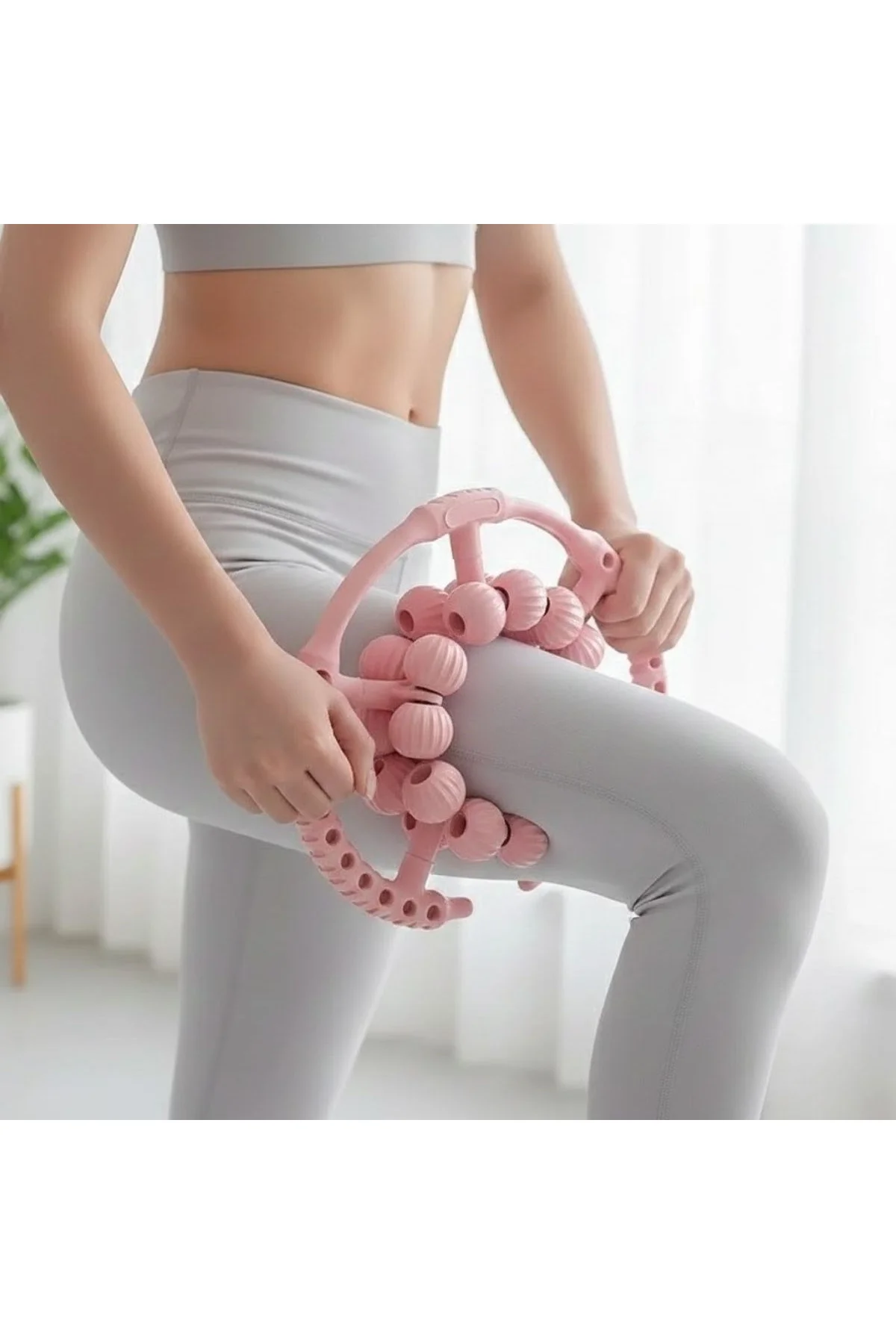20 Tekerlekli Ayarlanabilir Bacak ve Kol Masaj Aleti – 360° Tam Daire Derin Doku Kas ve Lenfatik Mas - Just Cheap Store Görsel 2