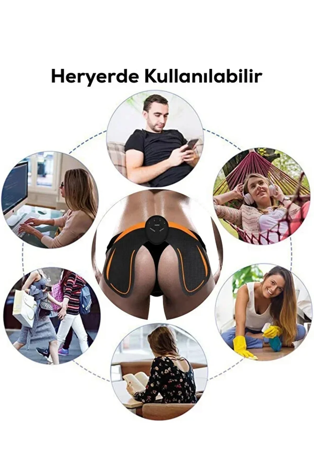 Kalça Sıkılaştırıcı Ve Ağrı Azaltıcı, Rahatlatıcı Ems Masaj Aleti (4741) - Just Cheap Store Görsel 3