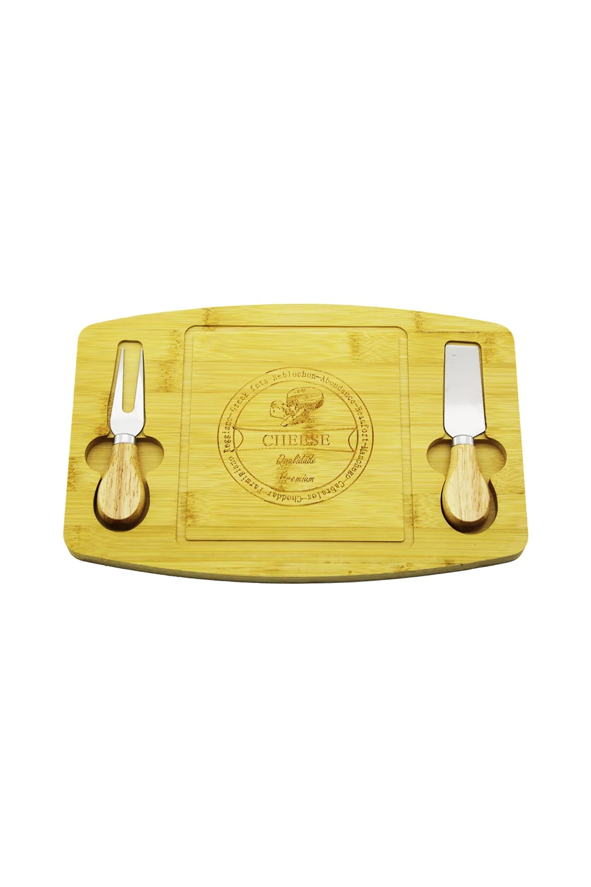 BIÇAK SAĞ-SOL 19X29CM -1.5CM AHŞAP BAMBU KAHVALTI PEYNİR SUNUM TABAK 2PEYNİR BIÇAK=AHŞAP SAPLI (4741