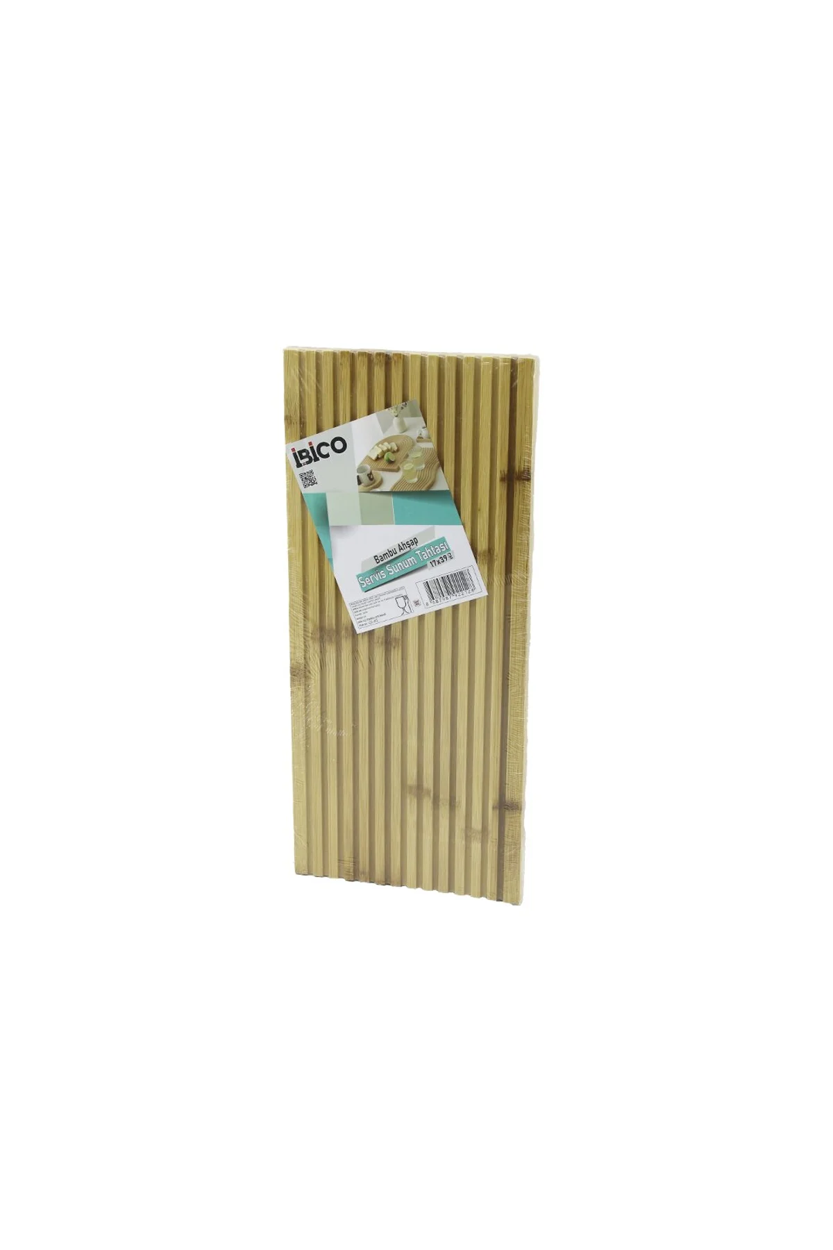 D.GEN DÜZ KANALLI ÇİFT TARAF=DÜZ - KANALLI AHŞAP BAMBU SERVİS SUNUM TAHTASI 17 X 39 X 1.5CM (4741)