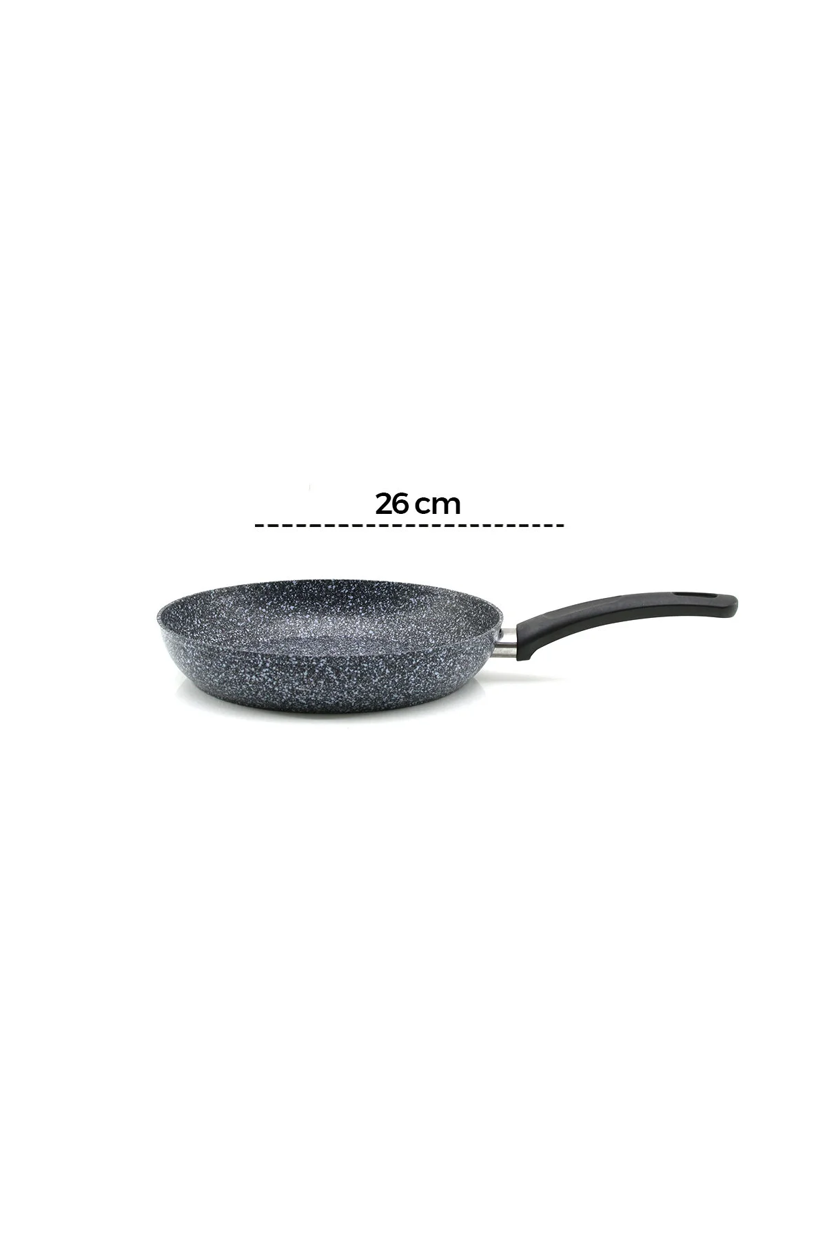 GRİ 7 PARÇA GRANİT TENCERE - TAVA SETİ 20-24CM DERİN - 27CM BASIK CAM KAPAK TENCERE - 26CM TAVA (474 - Just Cheap Store Görsel 5