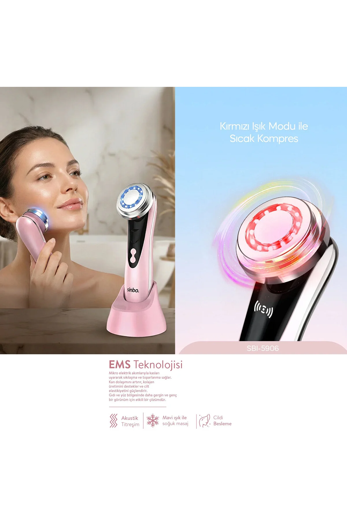 RADYO FREKANSLI YÜZ - BOYUN KIRIŞIKLIK GİDERİCİ SBI-5906 (4741) - Just Cheap Store Görsel 2