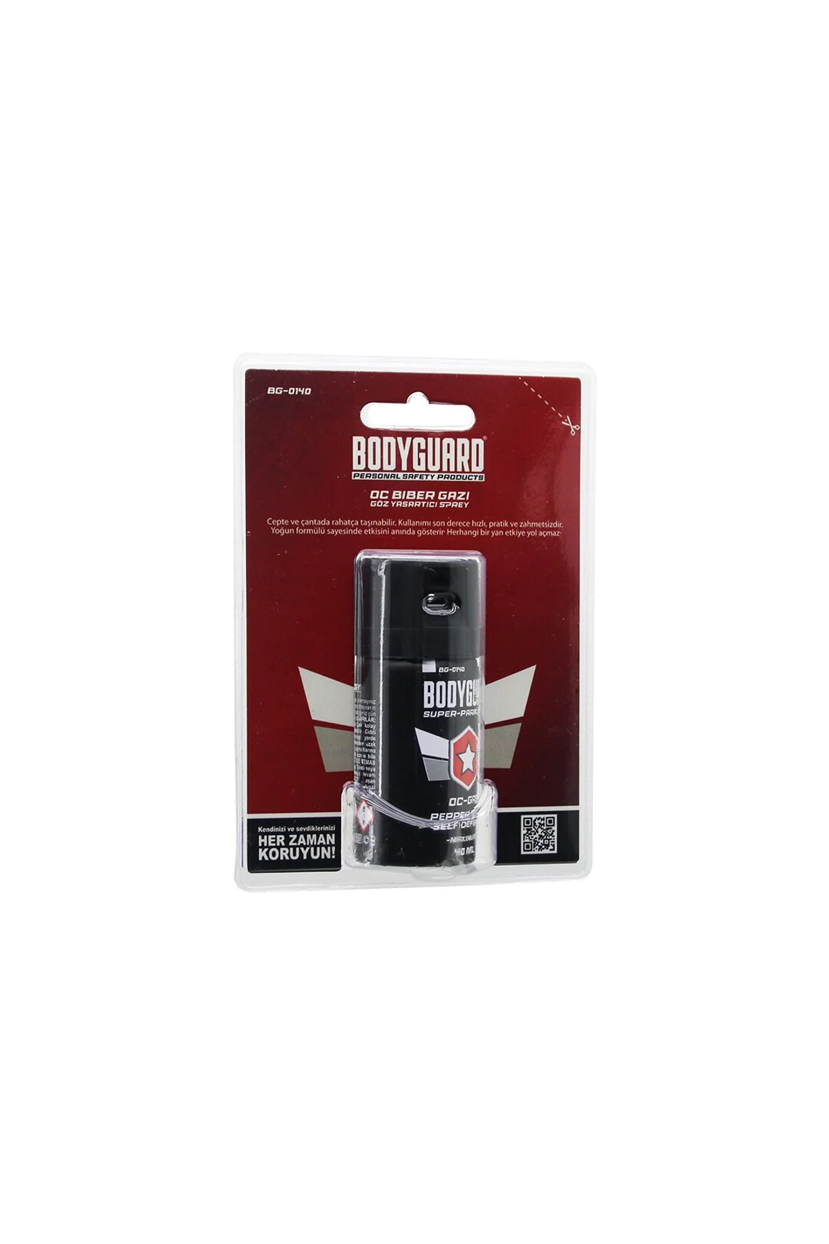BODYGUARD BG-0140 BİBER GAZI SPREY 40ML KENDİNİ SAVUNMA AMAÇLI KULLANIM (4741)