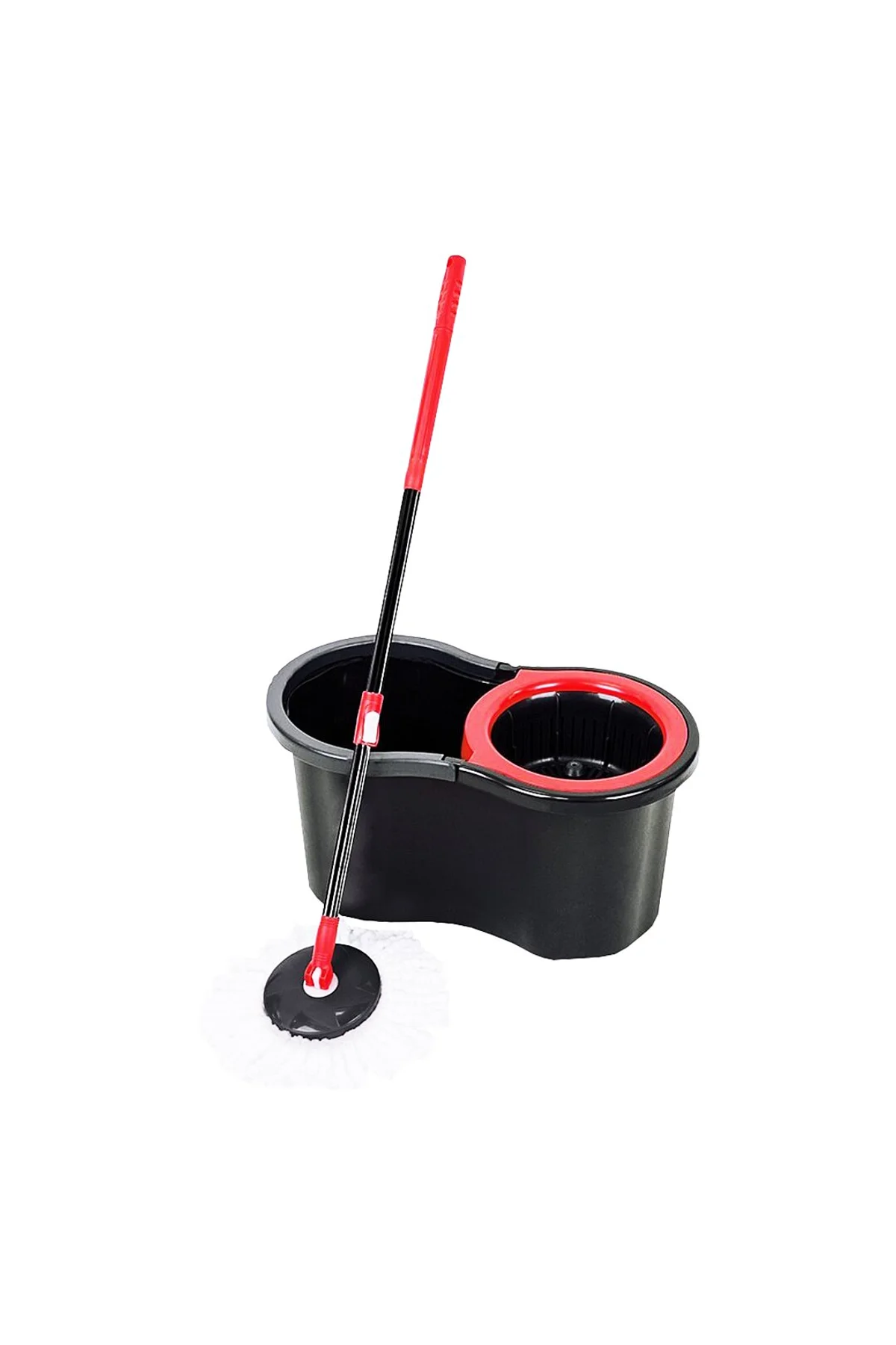 13LT - SİYAH - ŞİRİNK OTOMATİK DÖNERLİ KOVA MOP TEMİZLK SETİ