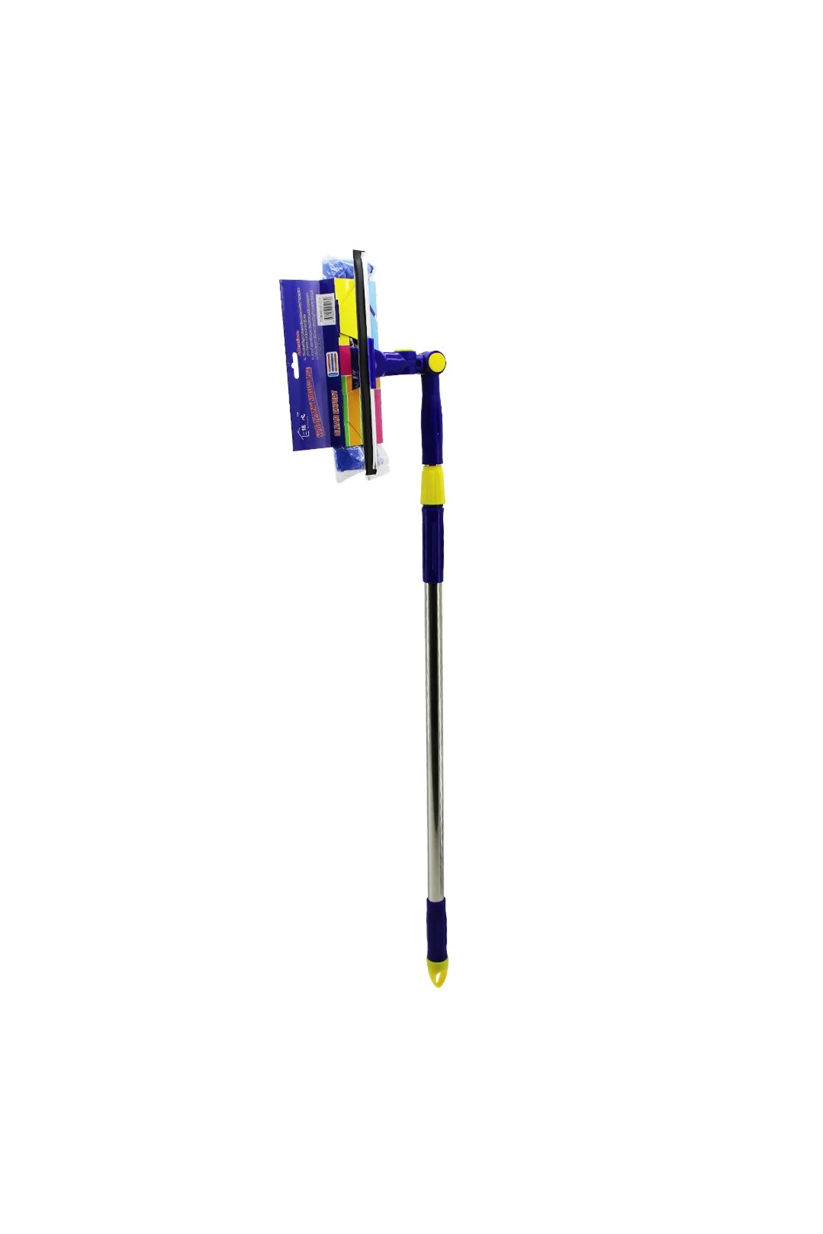 STAR Q 2 BAŞLI=CAMSİL ÇEKPAS - M.FİBER MOP=24.5CM 360 DERECE BAŞLIK CAMSİL - MOP UZAYAN METAL - PLS