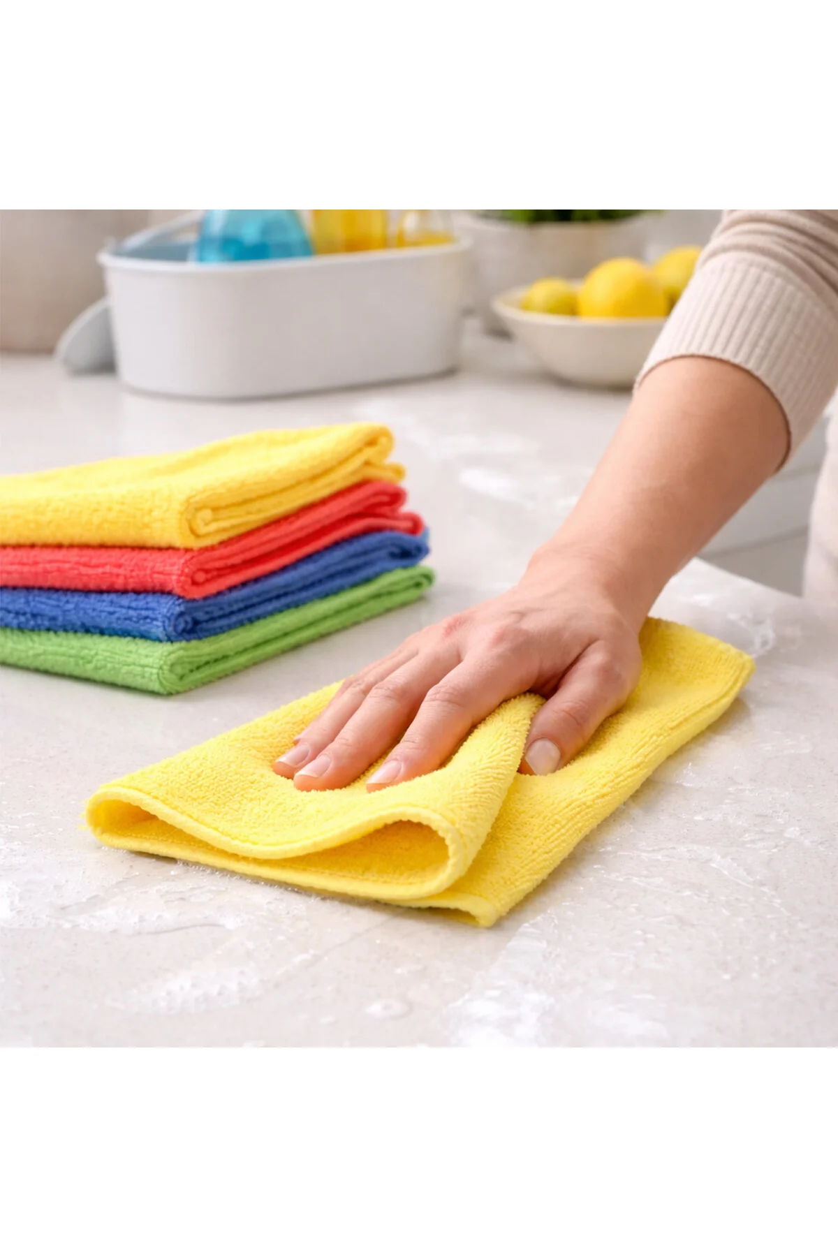 14PCS MİKROFİBER TEMİZLİK BEZİ 30X30CM (4741) - Just Cheap Store Görsel 2