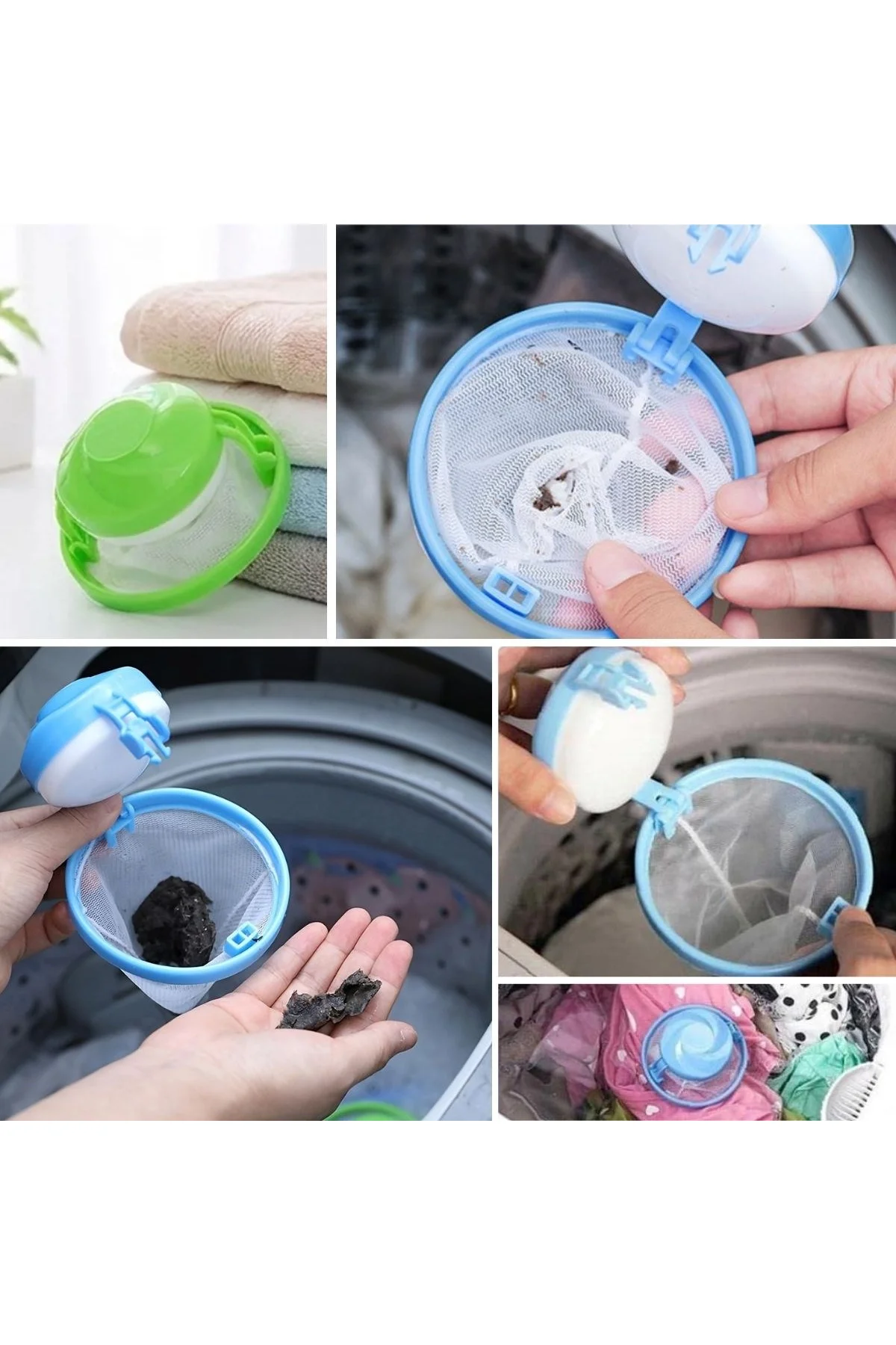 Çamaşır Makinesi Tüy Toplayıcı Filtre – Yıkanabilir Saç, Kıl, Tiftik ve Pet Tüyü Yakalama Aparatı (4 - Just Cheap Store Görsel 3