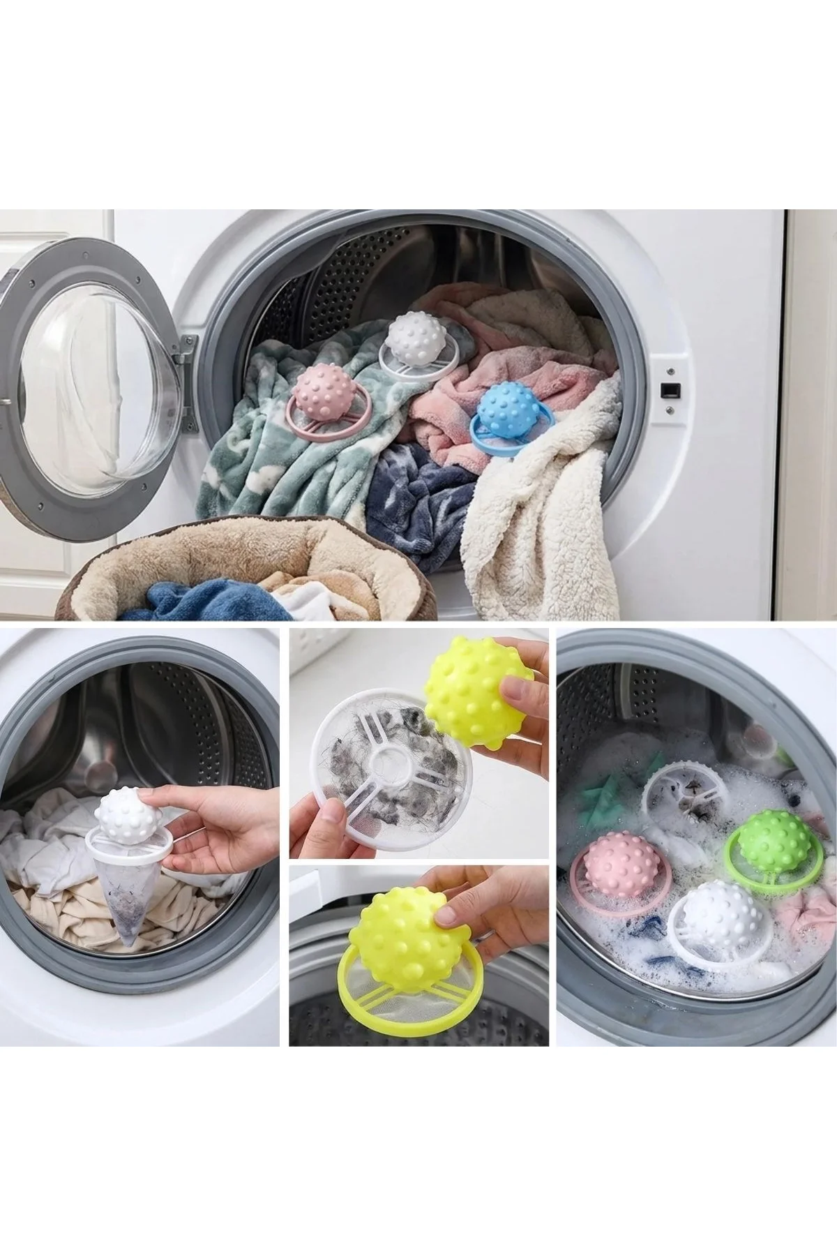 Çamaşır Makinesi Tüy Toplayıcı Filtre – Yıkanabilir Saç ve Tiftik Yakalama Aparatı (4741) - Just Cheap Store Görsel 3